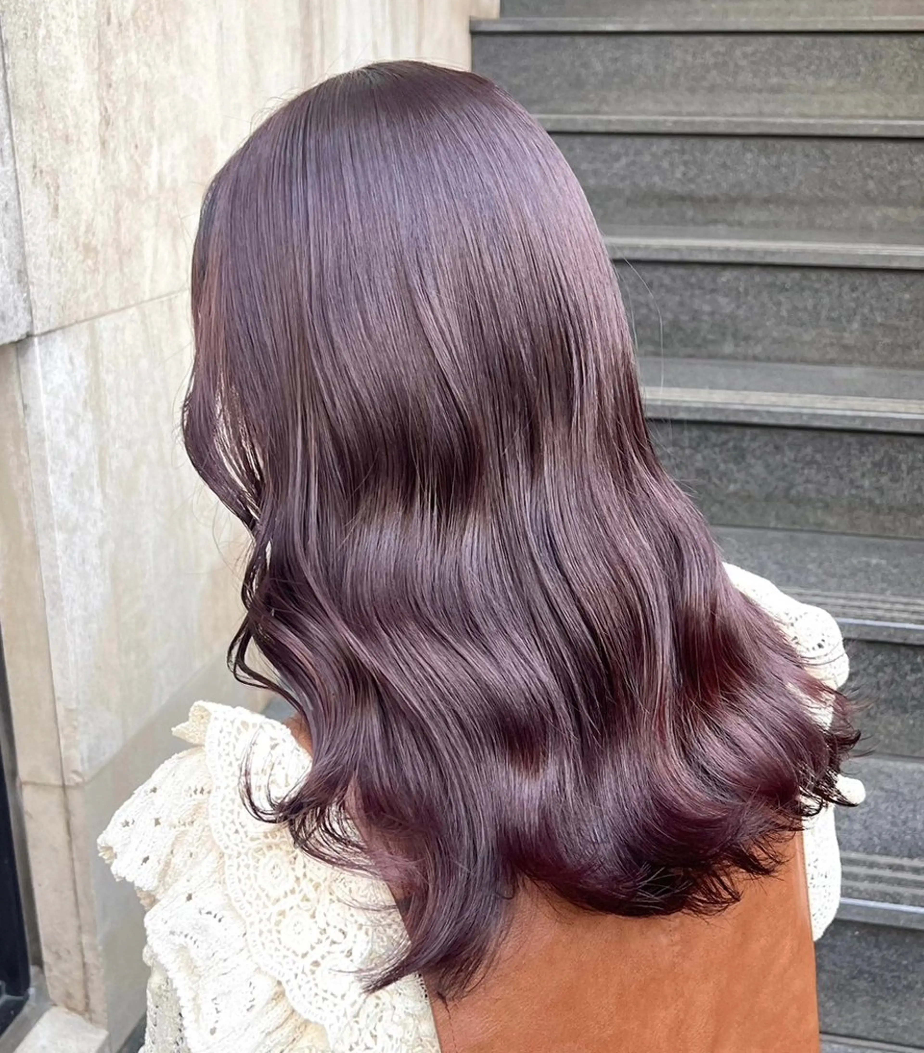 ロング カラー ブリーチ ダブルカラー ハイライトカラー ブリーチなしカラー ハイライト カット ヘアカラー トリートメント ヘッドスパ ヘアセット Wカラー/髪質改善/ 艶カラー🩶Sanaのヘアスタイル