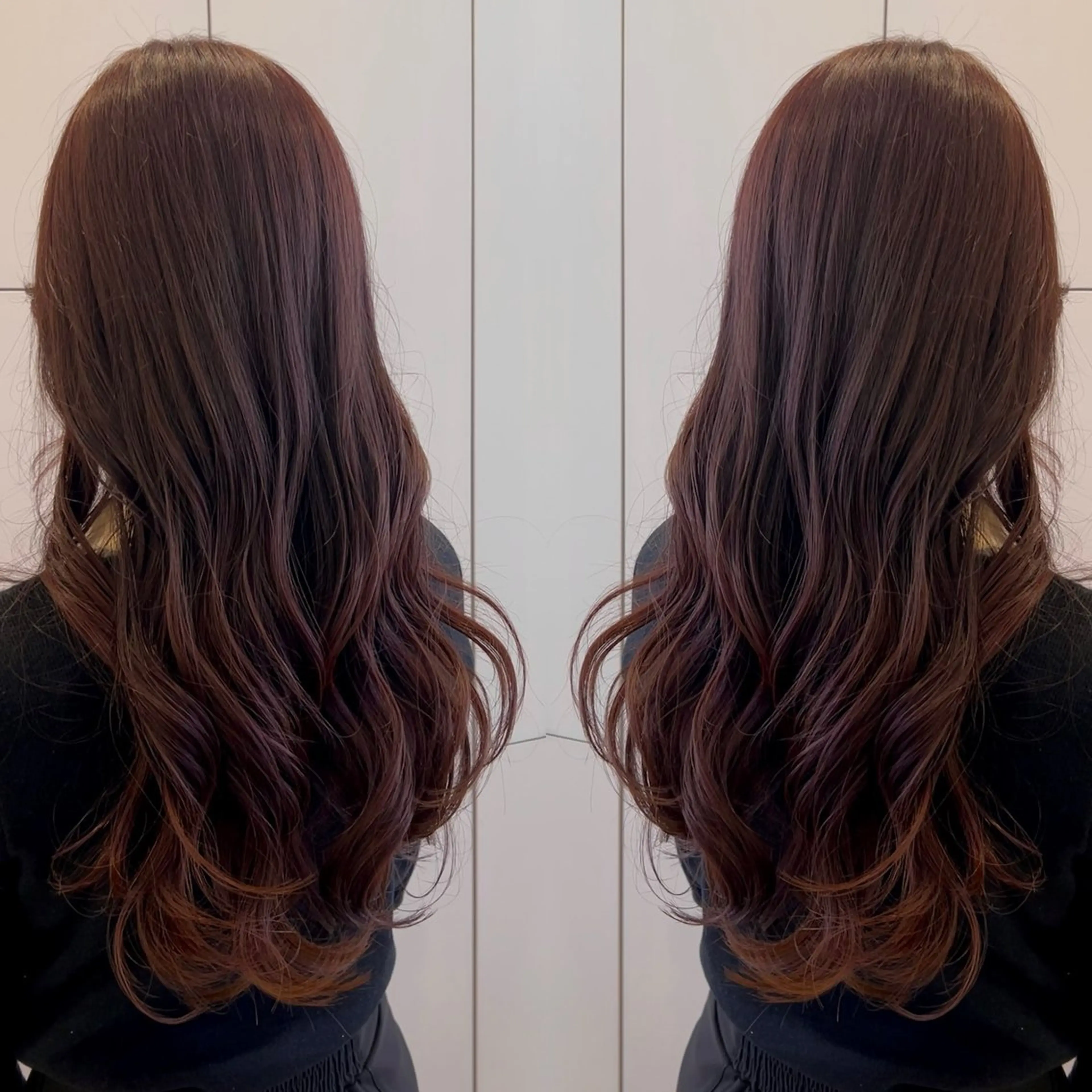 ロング カラー ピンクカラー 韓国🇰🇷 ✂︎hair 内田愛のヘアスタイル