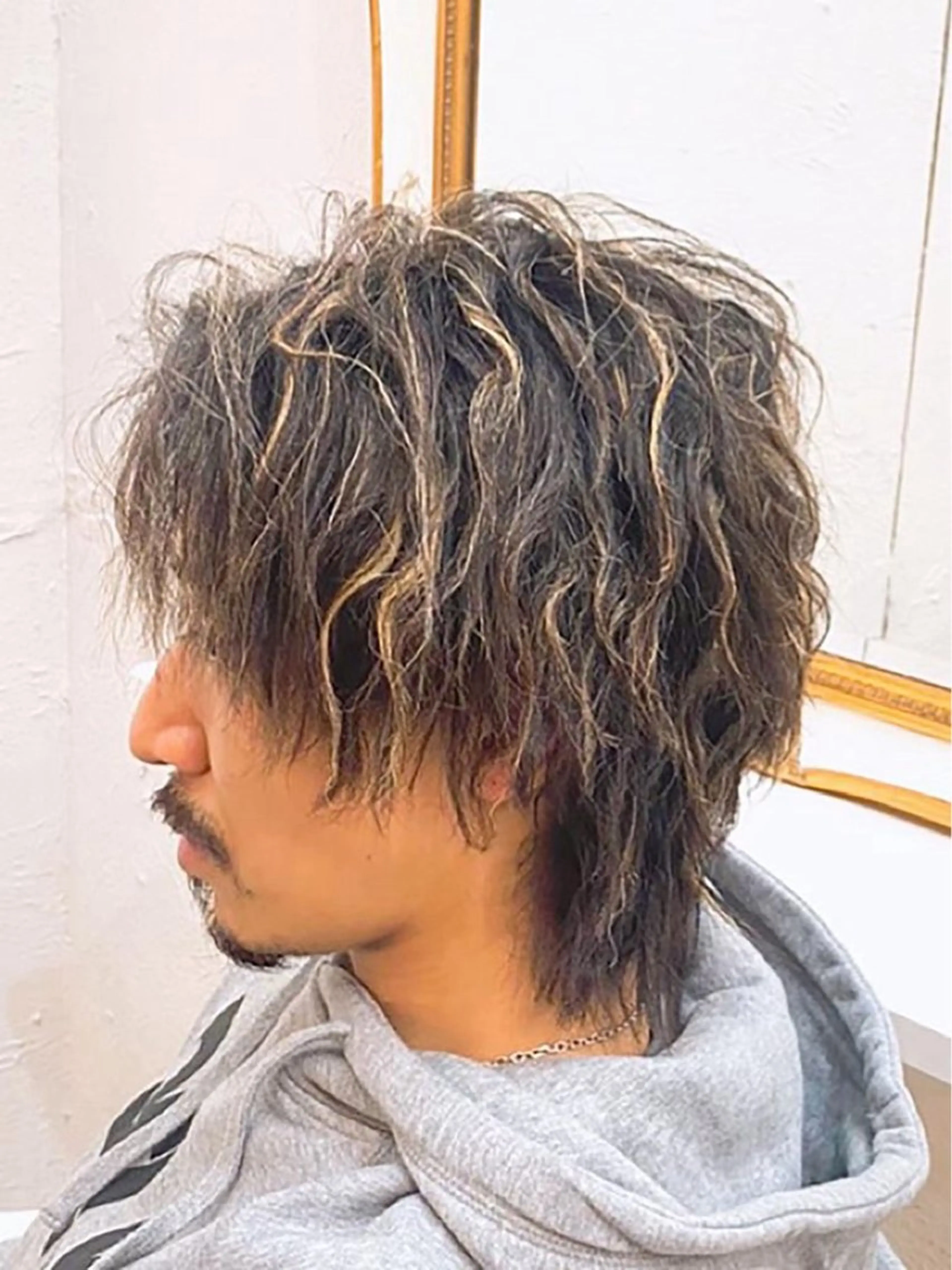 メンズカット+ダブルカラーの写真