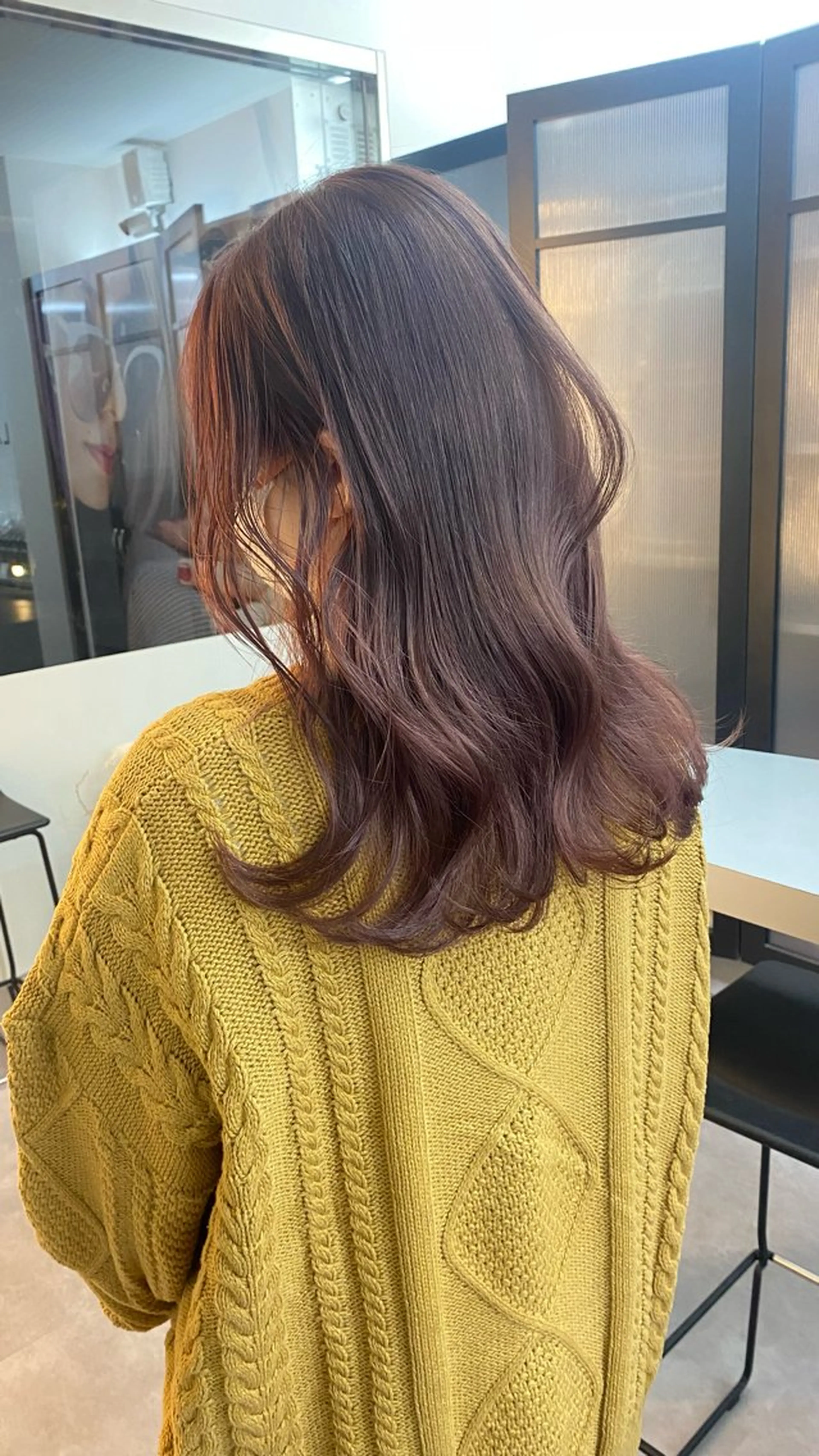 セミロング カラー Nece所属・久米寿李恵 くめじゅりえのヘアスタイル