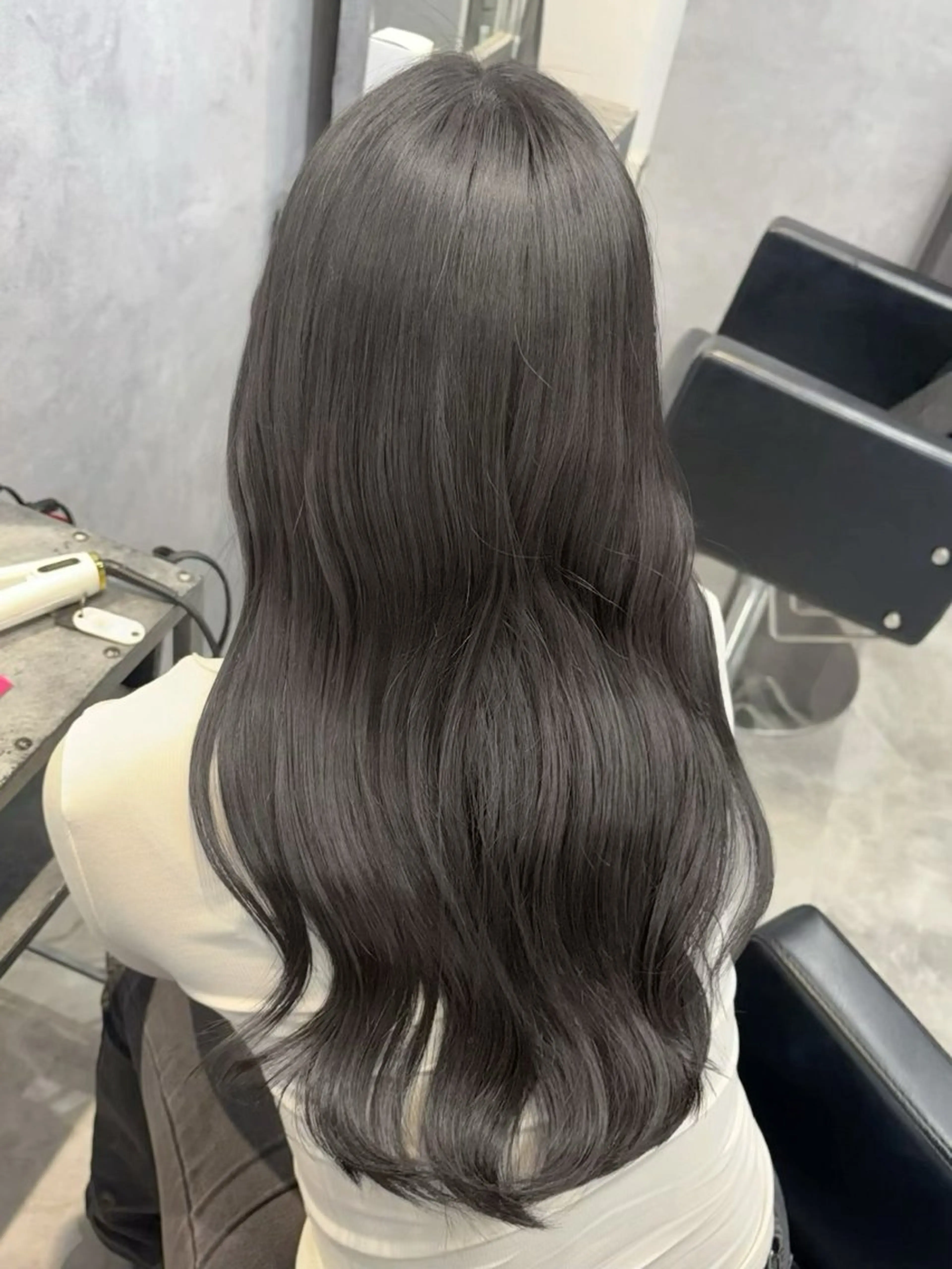 ロング ヘアカラー GiseL 梅田【ジゼル】所属・透明感カラー × ハイトーン さきのヘアスタイル