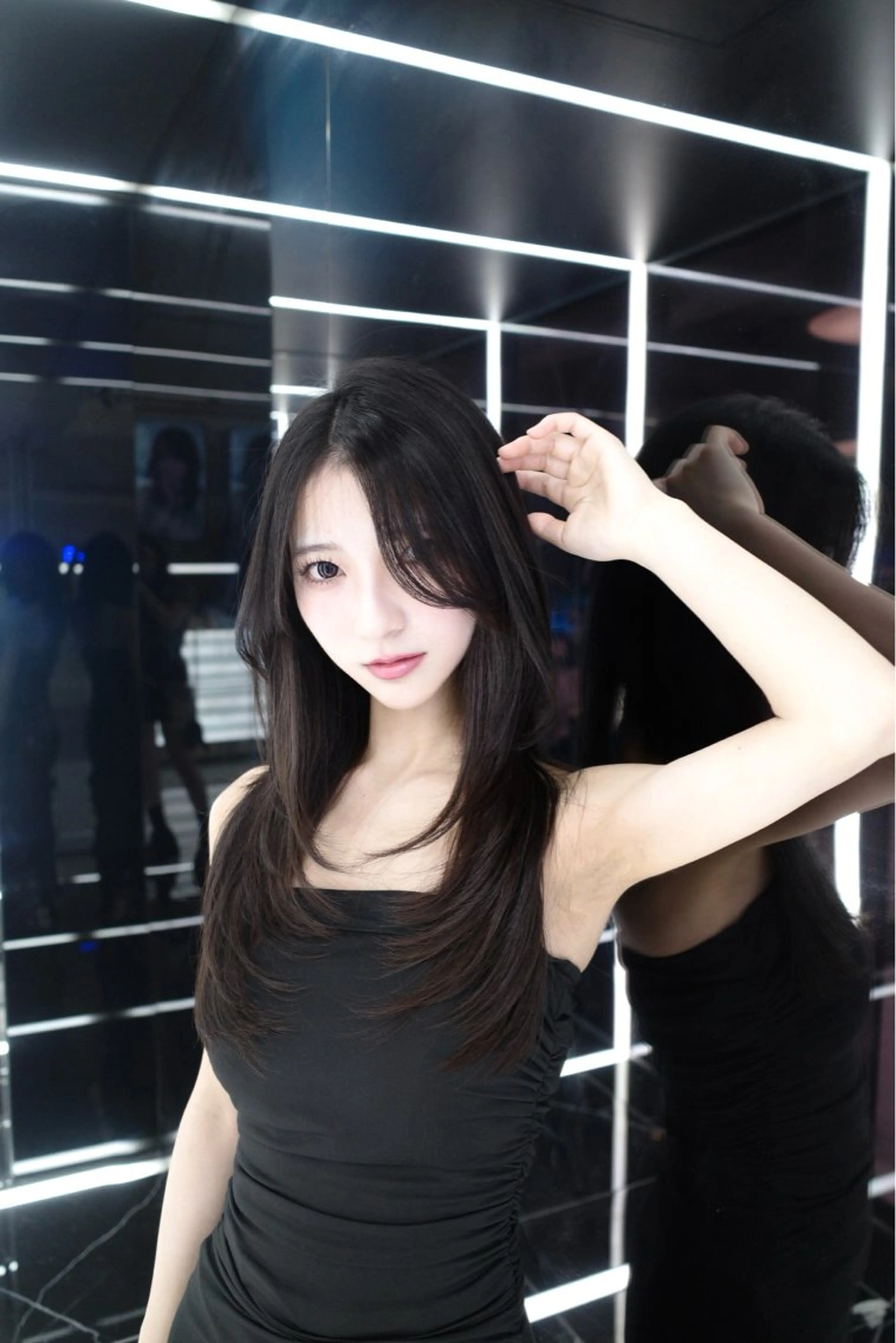 ロング カラー ヘアアレンジ トリートメント RioN/網紅ヘア 🩶透明感艶カラーのヘアスタイル