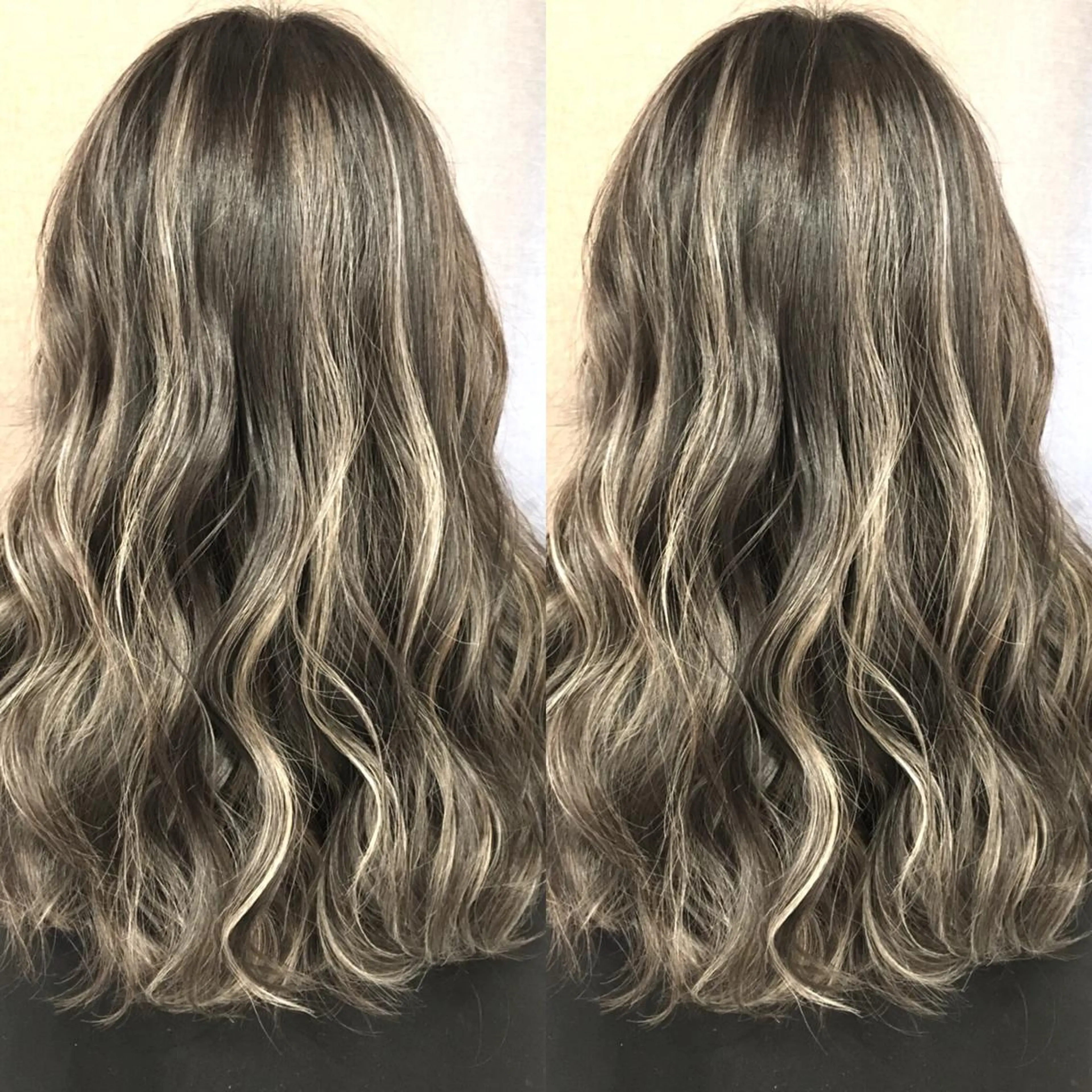 セミロング カラー ハイライトカラー 3Dハイライト ハイライト ヘアカラー トリートメント 井上 一平のヘアスタイル