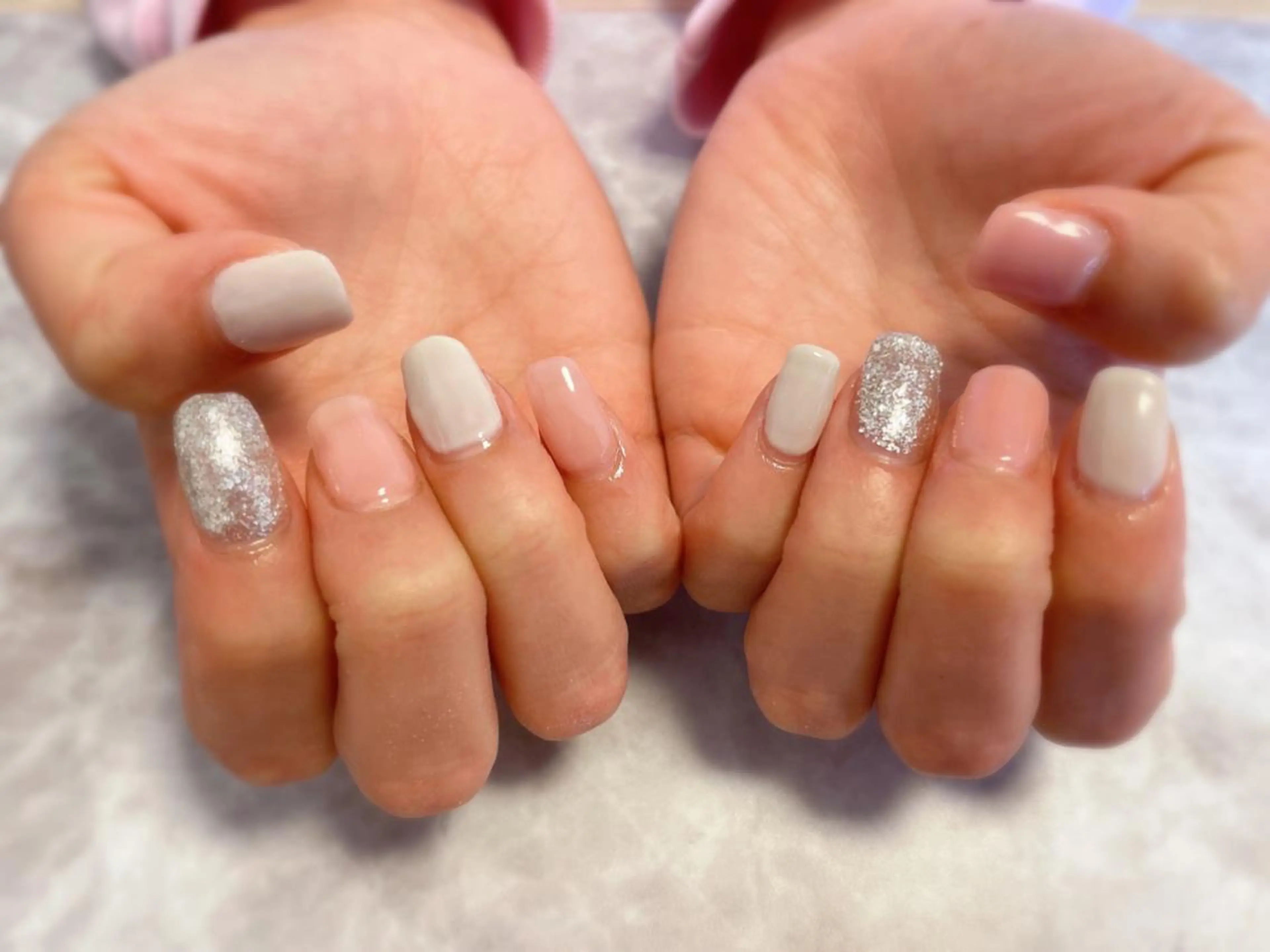 ネイル ラメ(グリッター) ワンカラーネイル ハンドネイル Nail salon Betty❤︎のネイルデザイン
