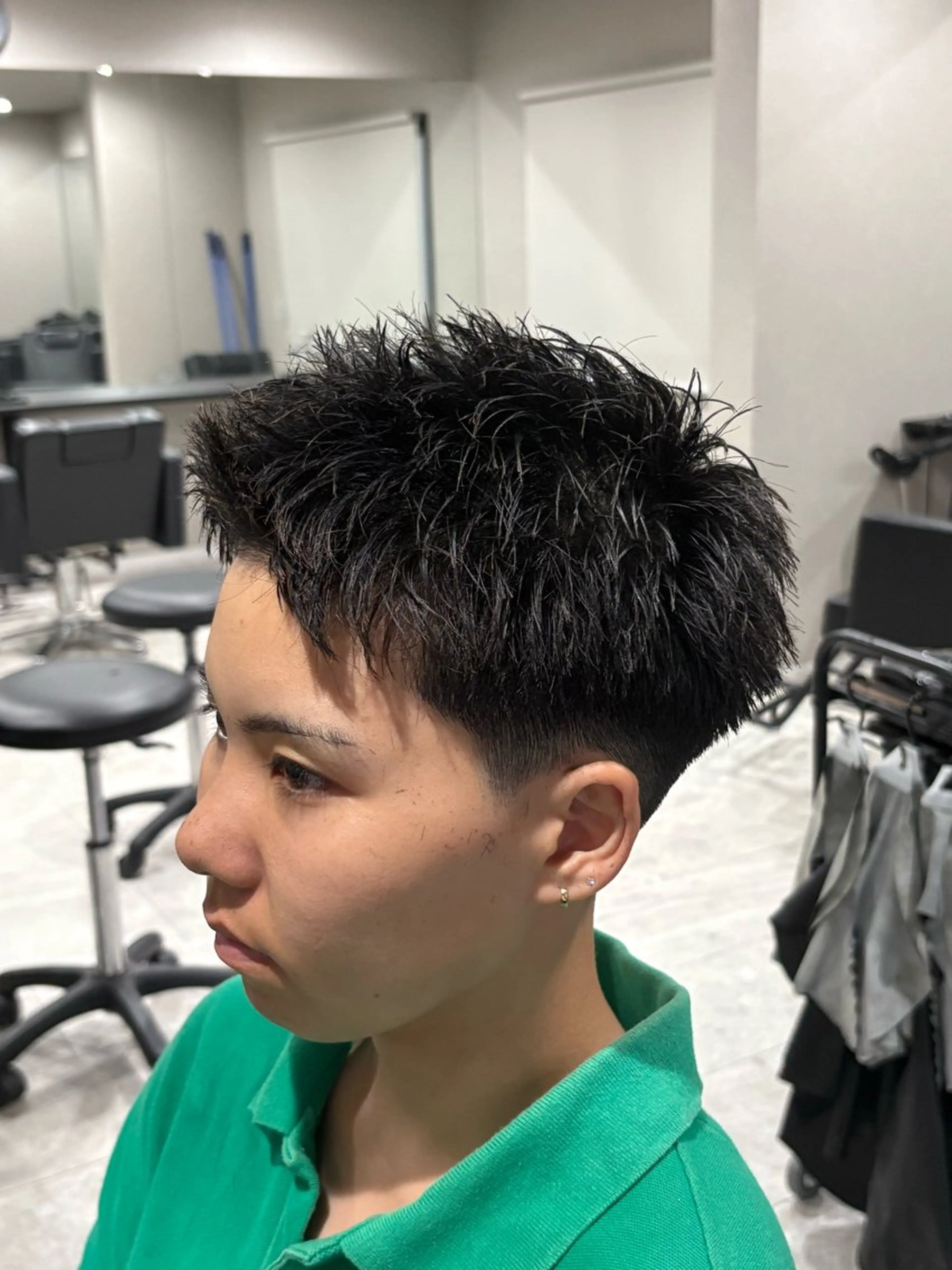 ショート メンズ スパイキーショート 刈り上げ ショートヘア B TECH by Zen sly所属・中野 静莉のヘアスタイル