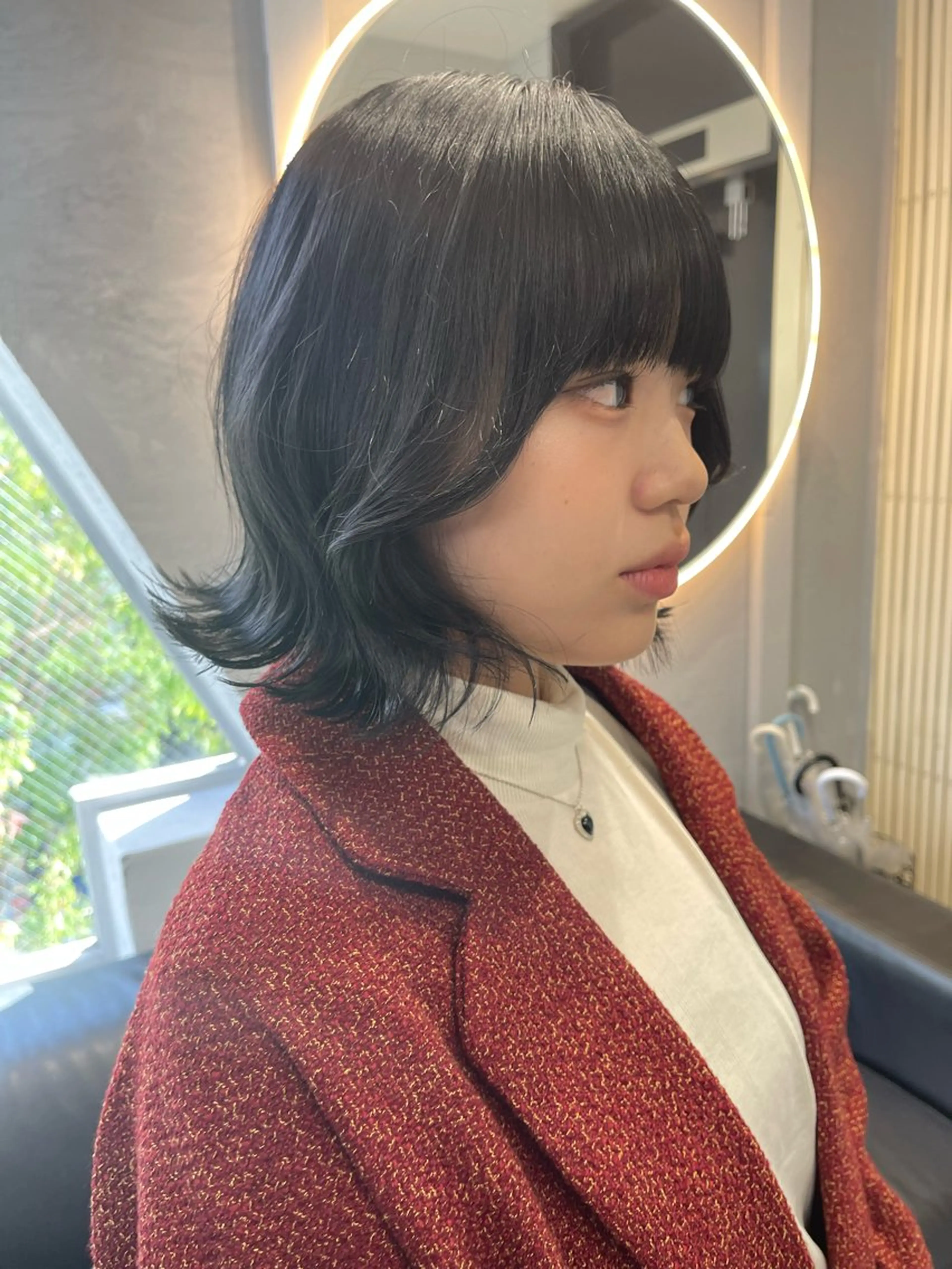 ミディアム カラー ブリーチ ケアブリーチ デザインカラー ダブルカラー イヤリングカラー カット ヘアカラー 宮崎　達也 ブリーチ／レイヤーのヘアスタイル