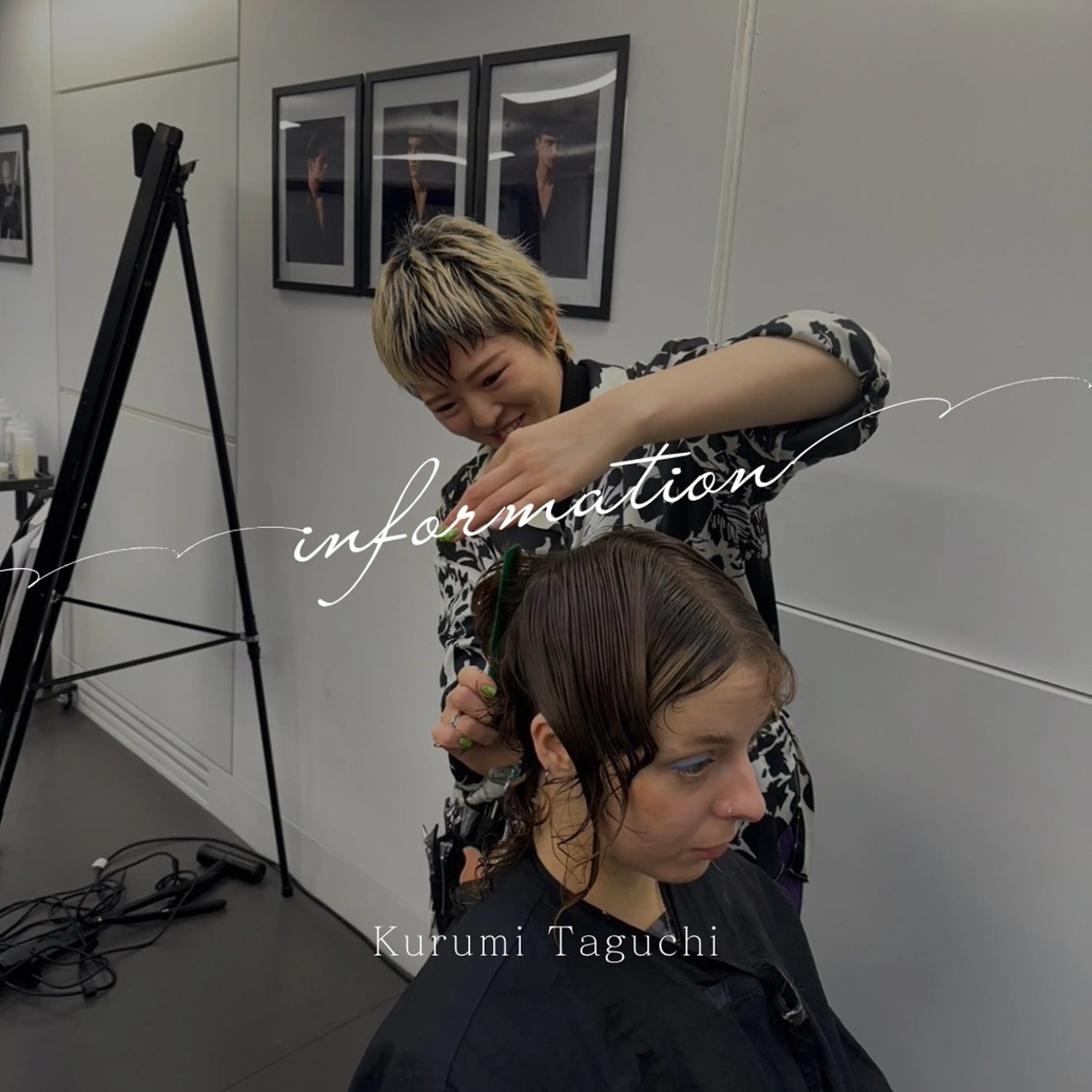 ロング カラー パーマ ヘアアレンジ クロスパーマ/うる艶 カラー/Kurumiのヘアスタイル