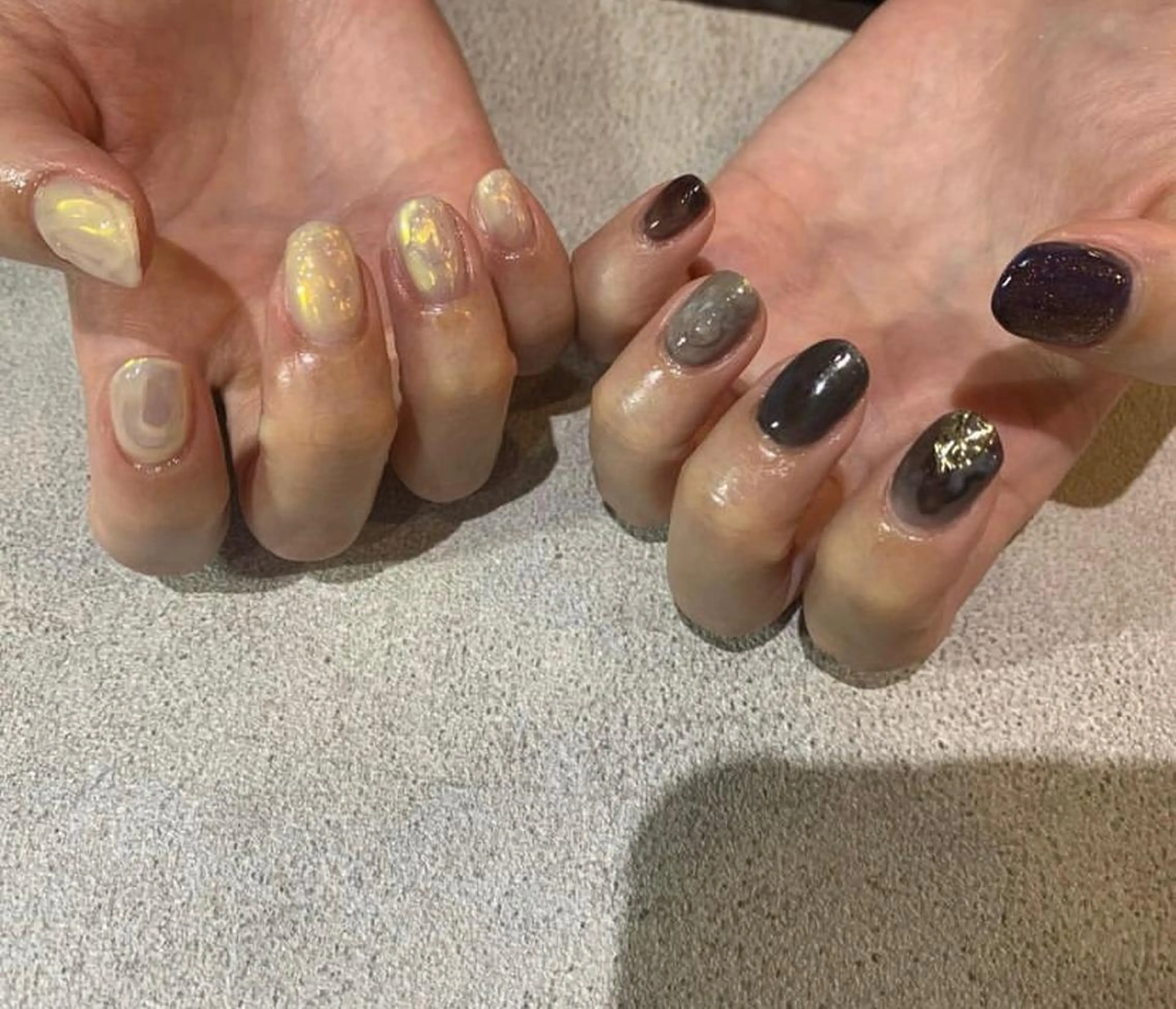 ネイル ストーンネイル Hair＆Esthe＆Nail　Garden所属・Garden Takeuchiのネイルデザイン