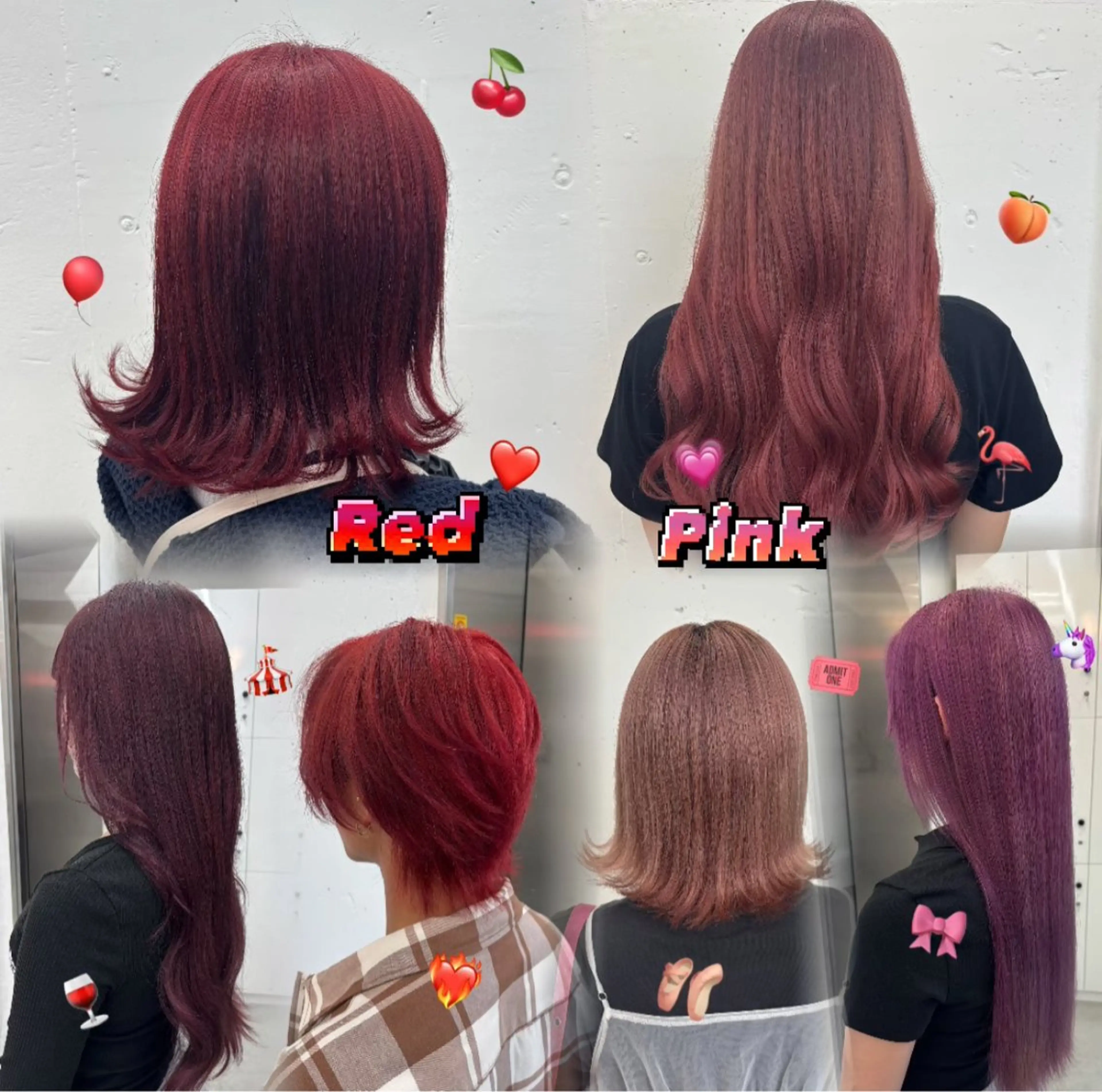 ロング カラー ブリーチ ピンクカラー レッドカラー ローズカラー ヘアカラー トリートメント ヘッドスパ 🌼あいり🌼 JILLSTUDIOのヘアスタイル