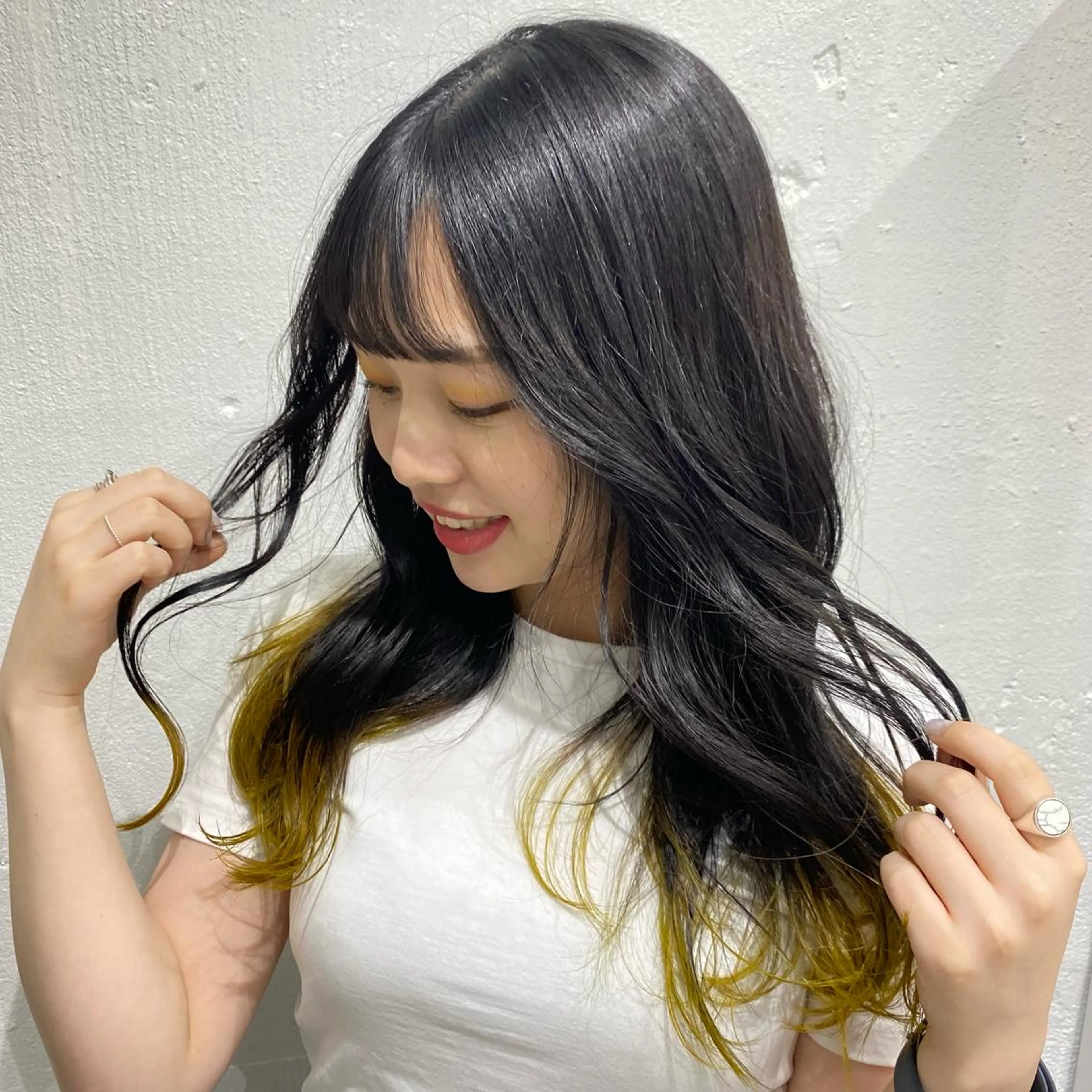 セミロング kai .のヘアスタイル