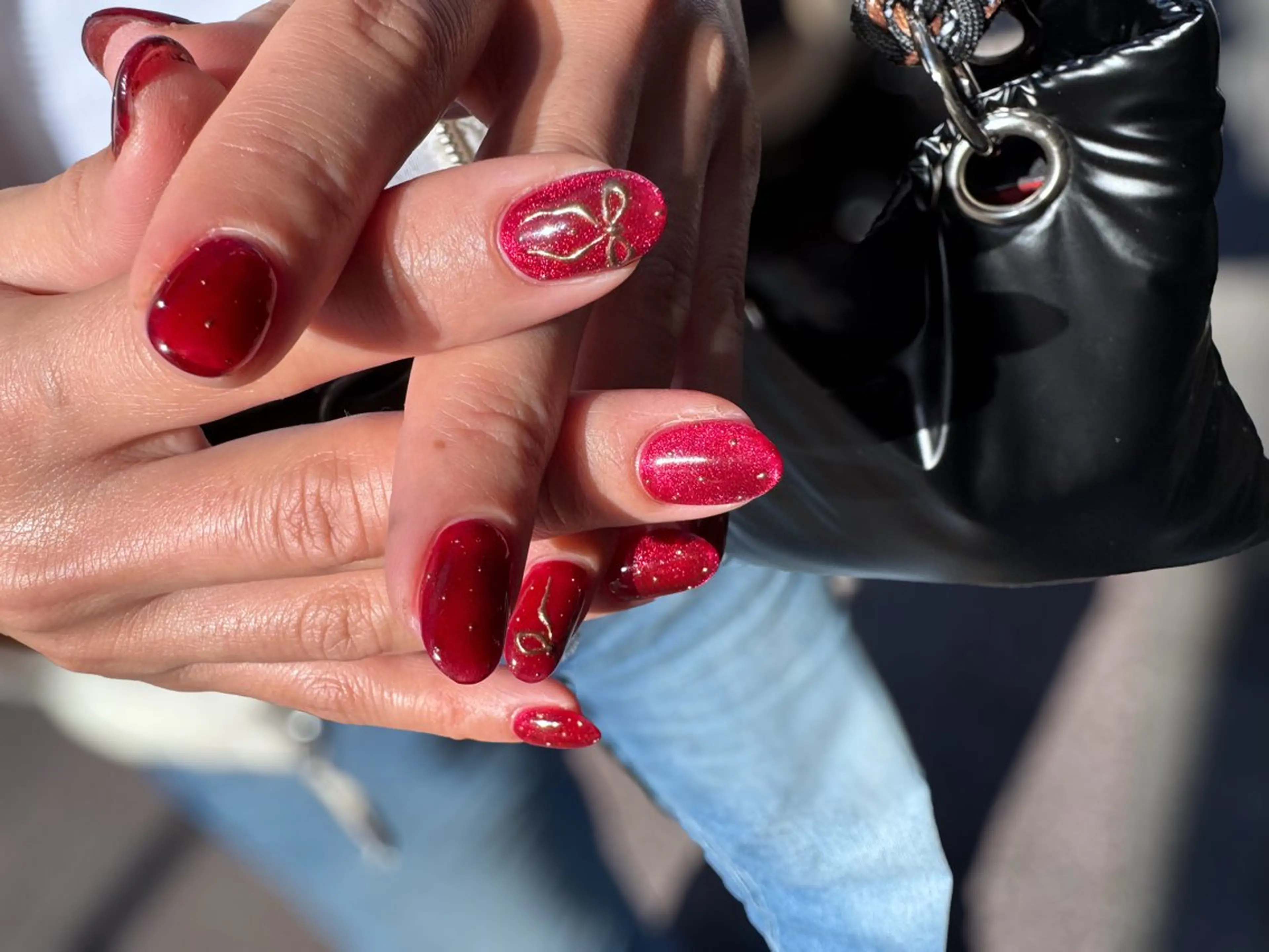 ネイル ジェルネイル マグネットネイル ニュアンスネイル パラジェル 冬ネイル Nu:茅ヶ崎所属・Nu: ヌーのネイルデザイン