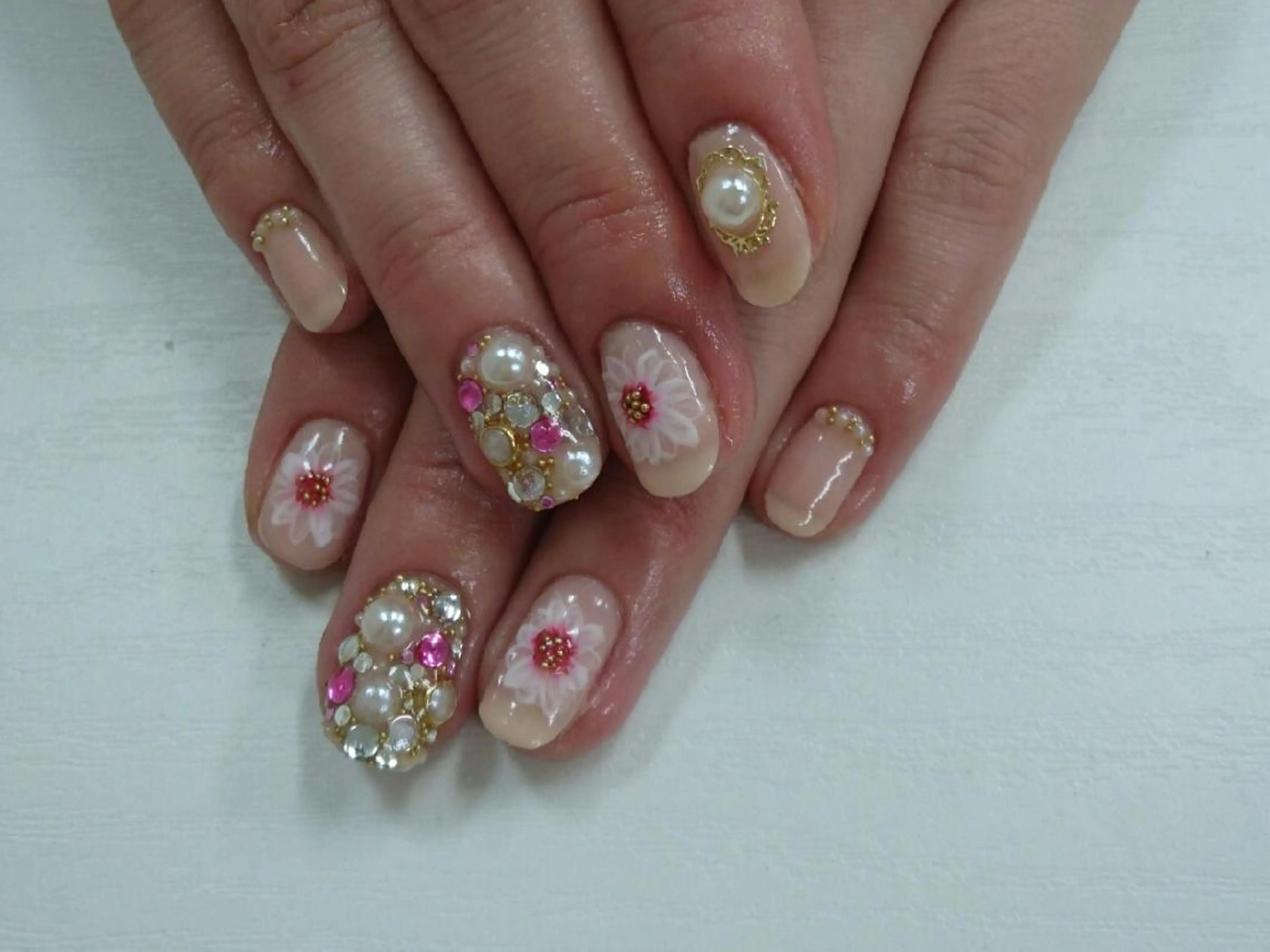 ミディアム ネイル nail salon Blancのネイルデザイン