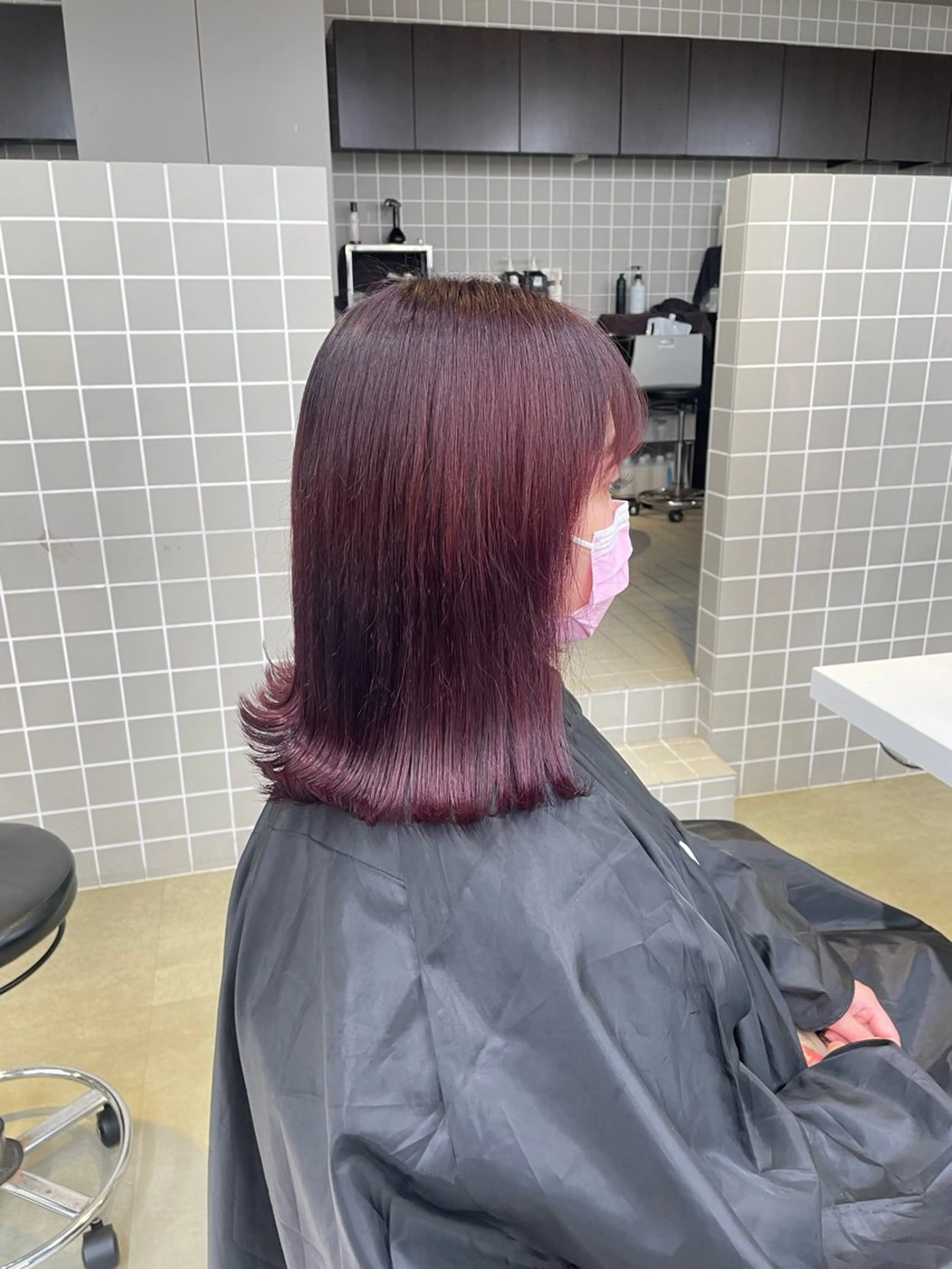 ミディアム カラー ヘアアレンジ ヘアカラー トリートメント ヘアセット 💗横浜美容室 💗HARUNAのヘアスタイル