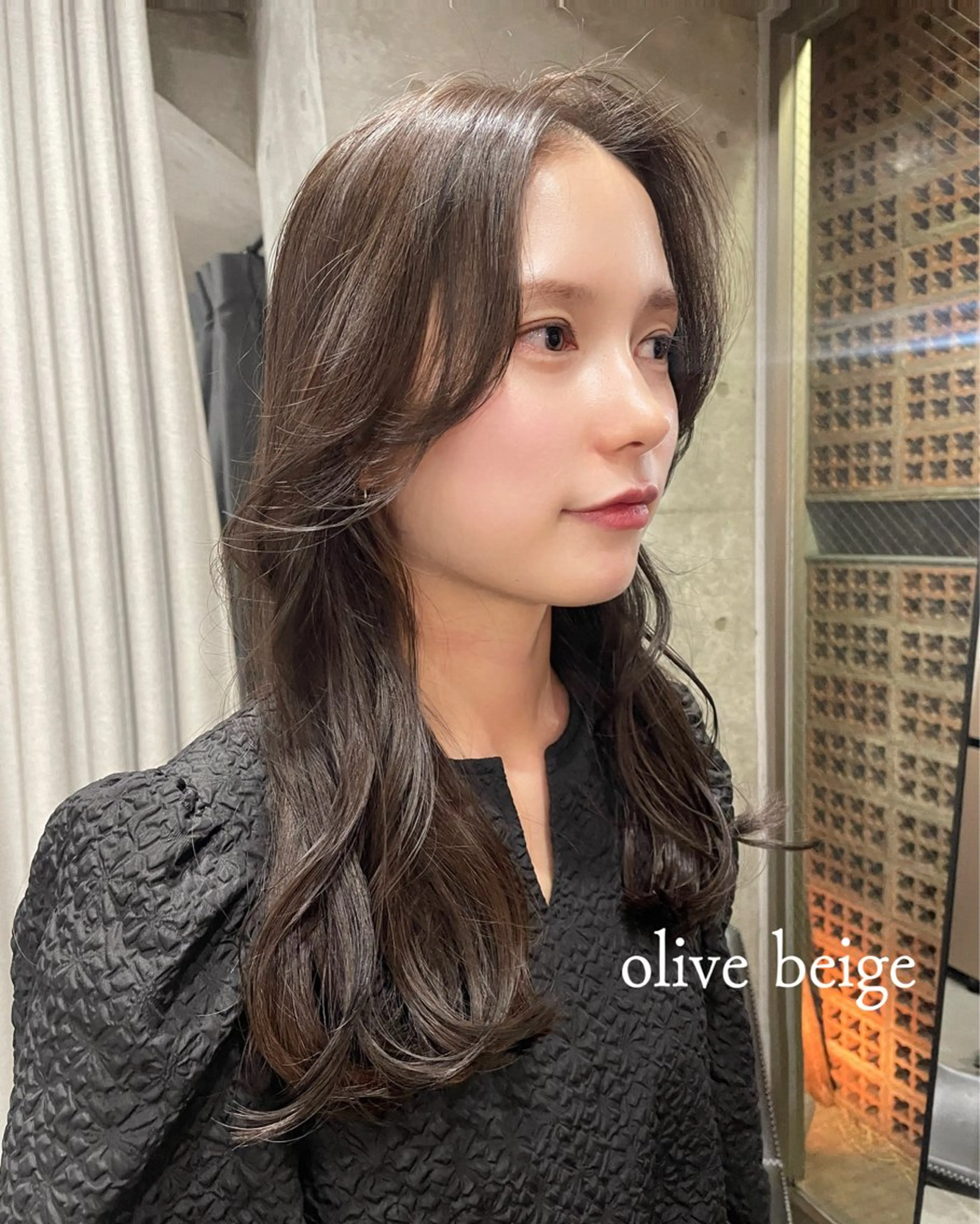 セミロング カラー カット ヘアカラー トリートメント 表参道/髪質改善・ 透明感 colorのヘアスタイル