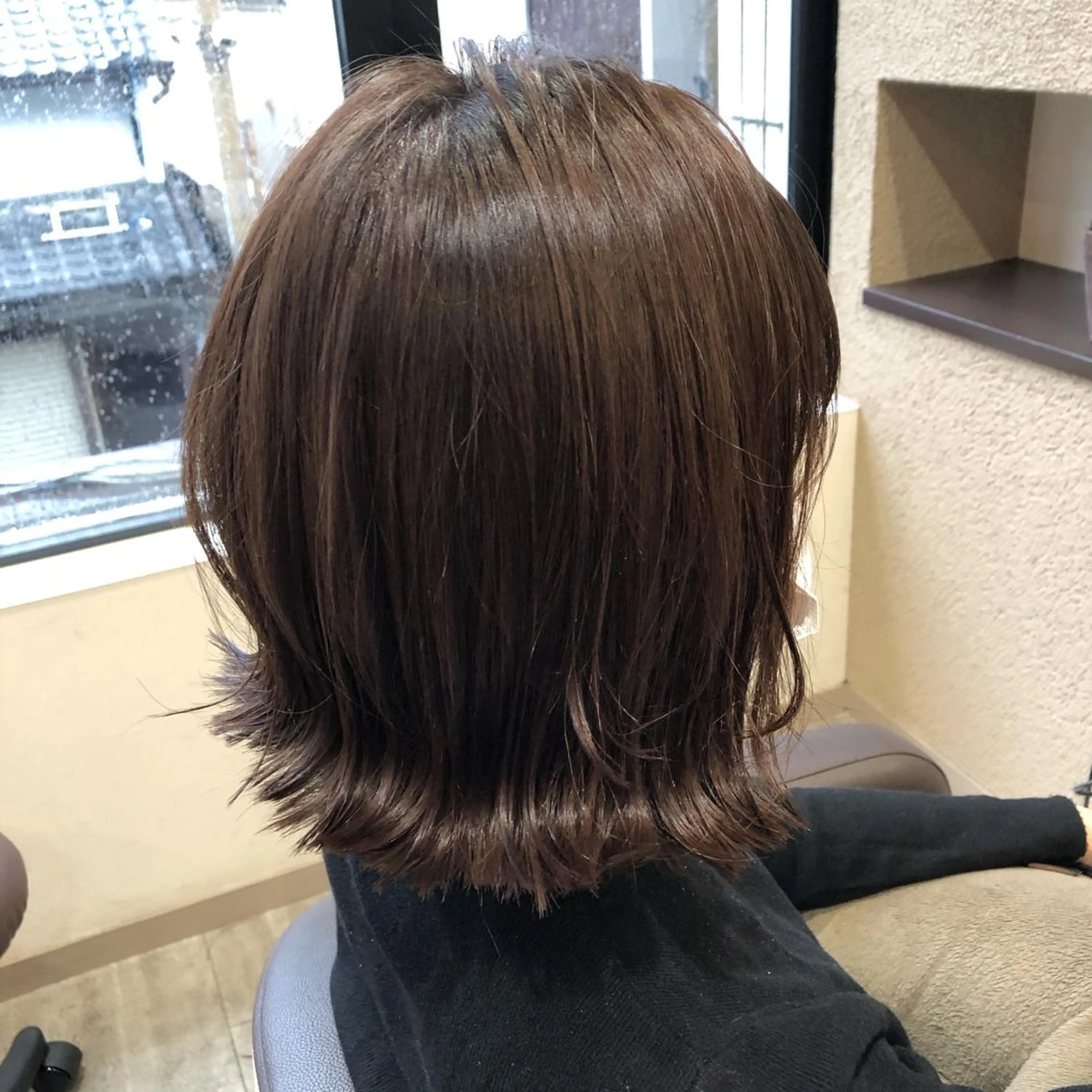 ショート カラー ヘアアレンジ ベージュカラー ブラウンカラー ショコラブラウン エドルカラー 森田 真由のヘアスタイル
