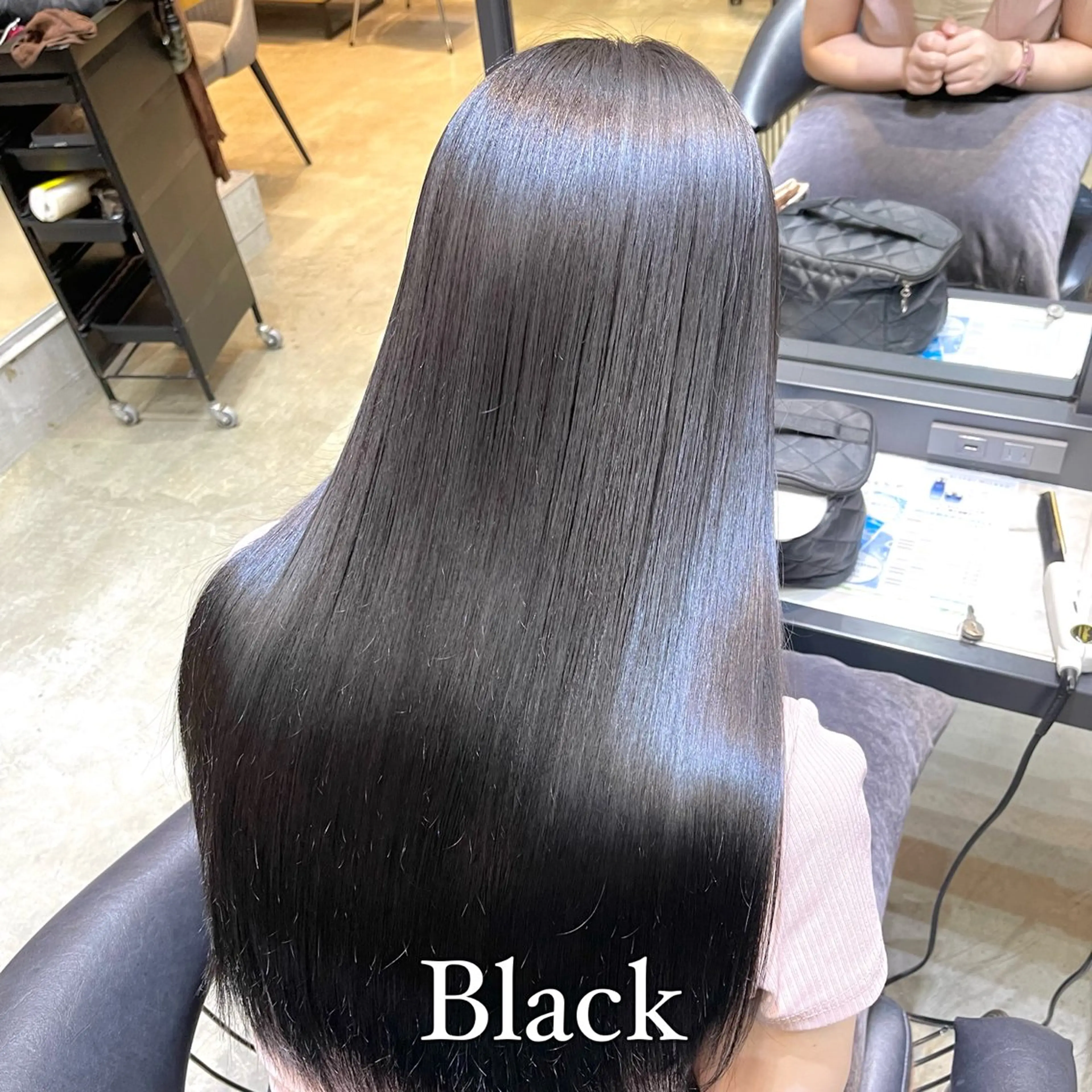 ロング カラー ヘアカラー トリートメント 髪質改善縮毛矯正 韓国レイヤー大濱快斗のヘアスタイル