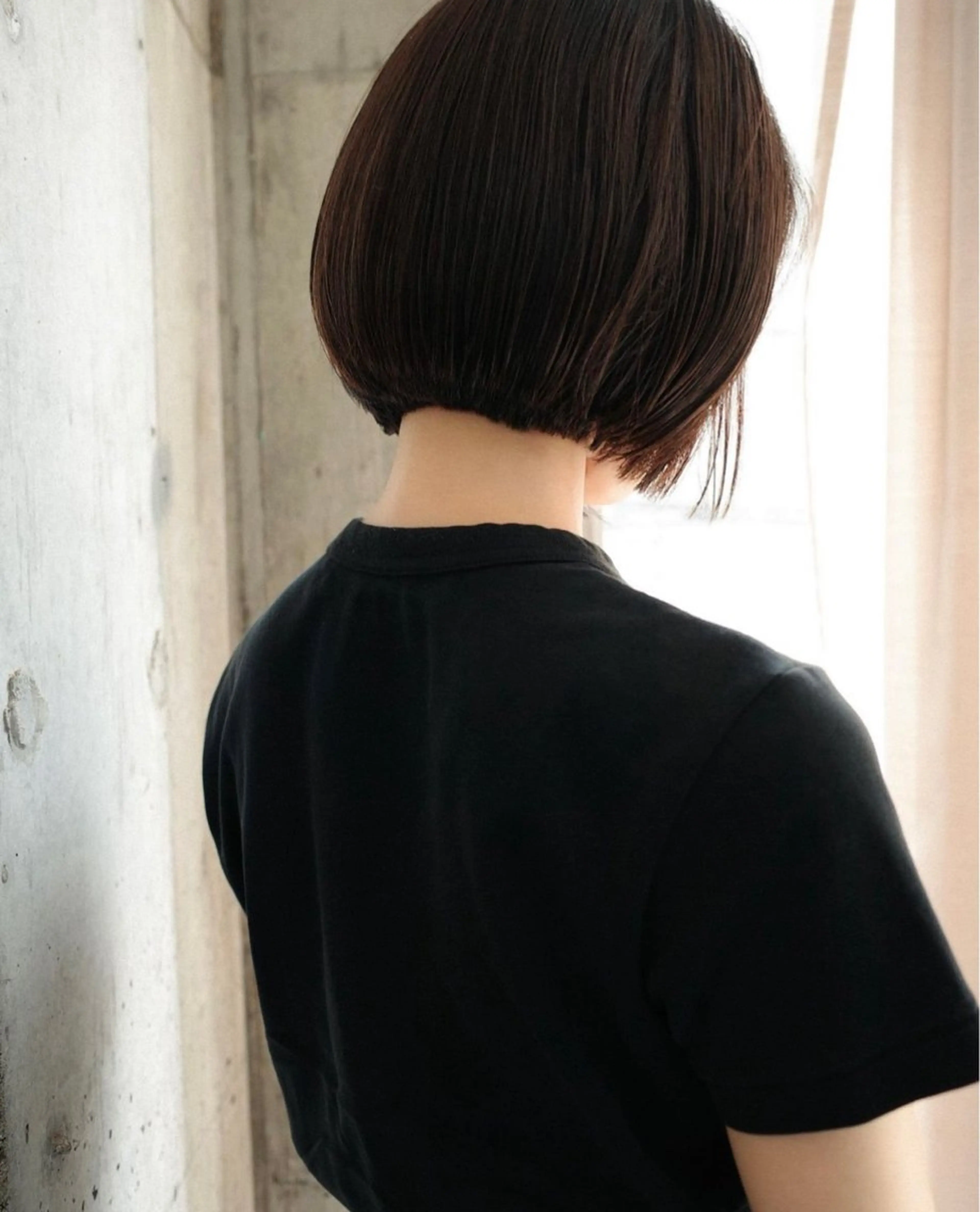 ショート 切りっぱなしボブ/ ブリーチカラー/大塚のヘアスタイル