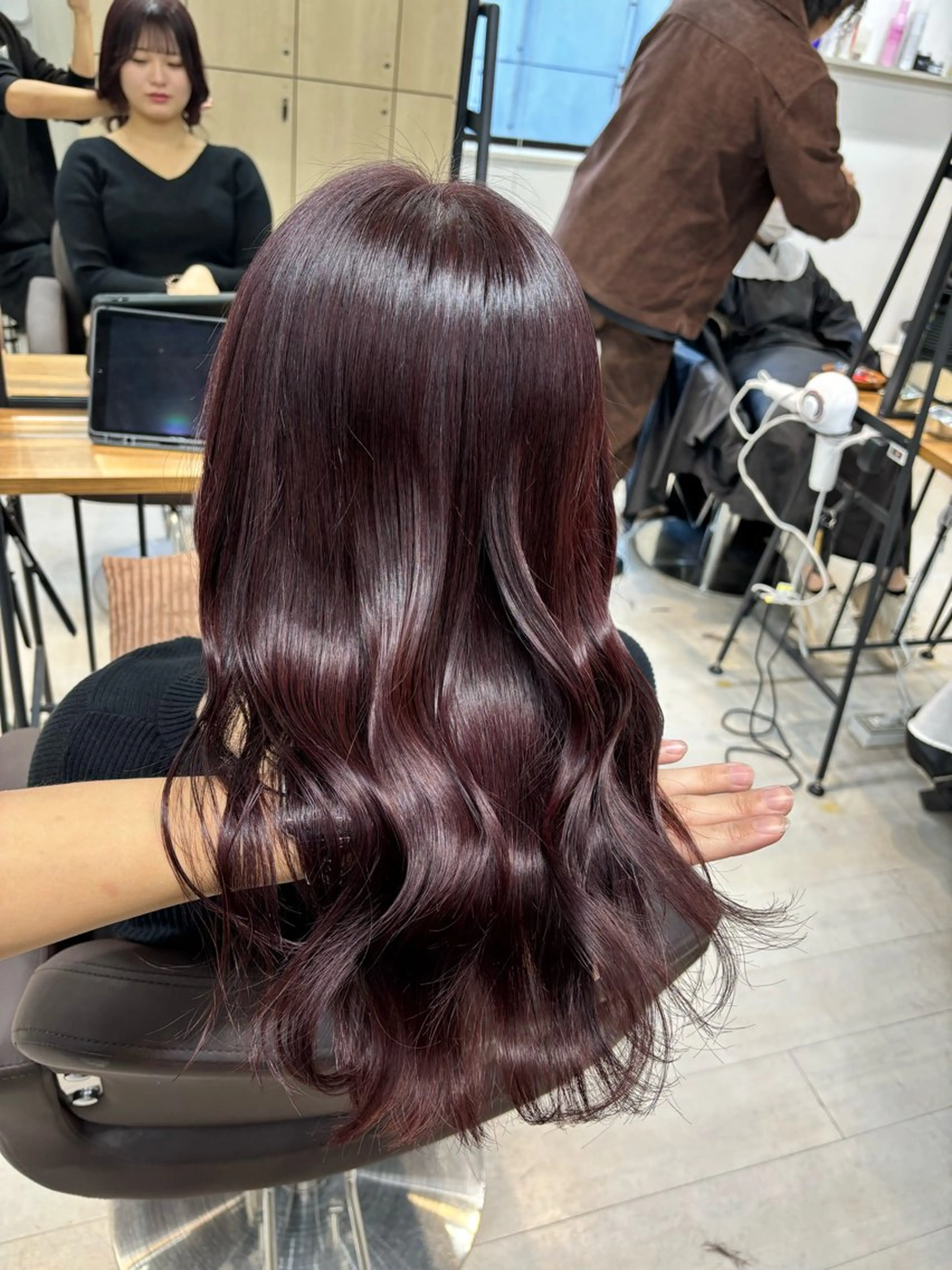 ロング カット ヘアカラー トリートメント ヘッドスパ ヘアセット I S所属・🌿透明感カラー‪ 🍼KAZUKI🍓のヘアスタイル