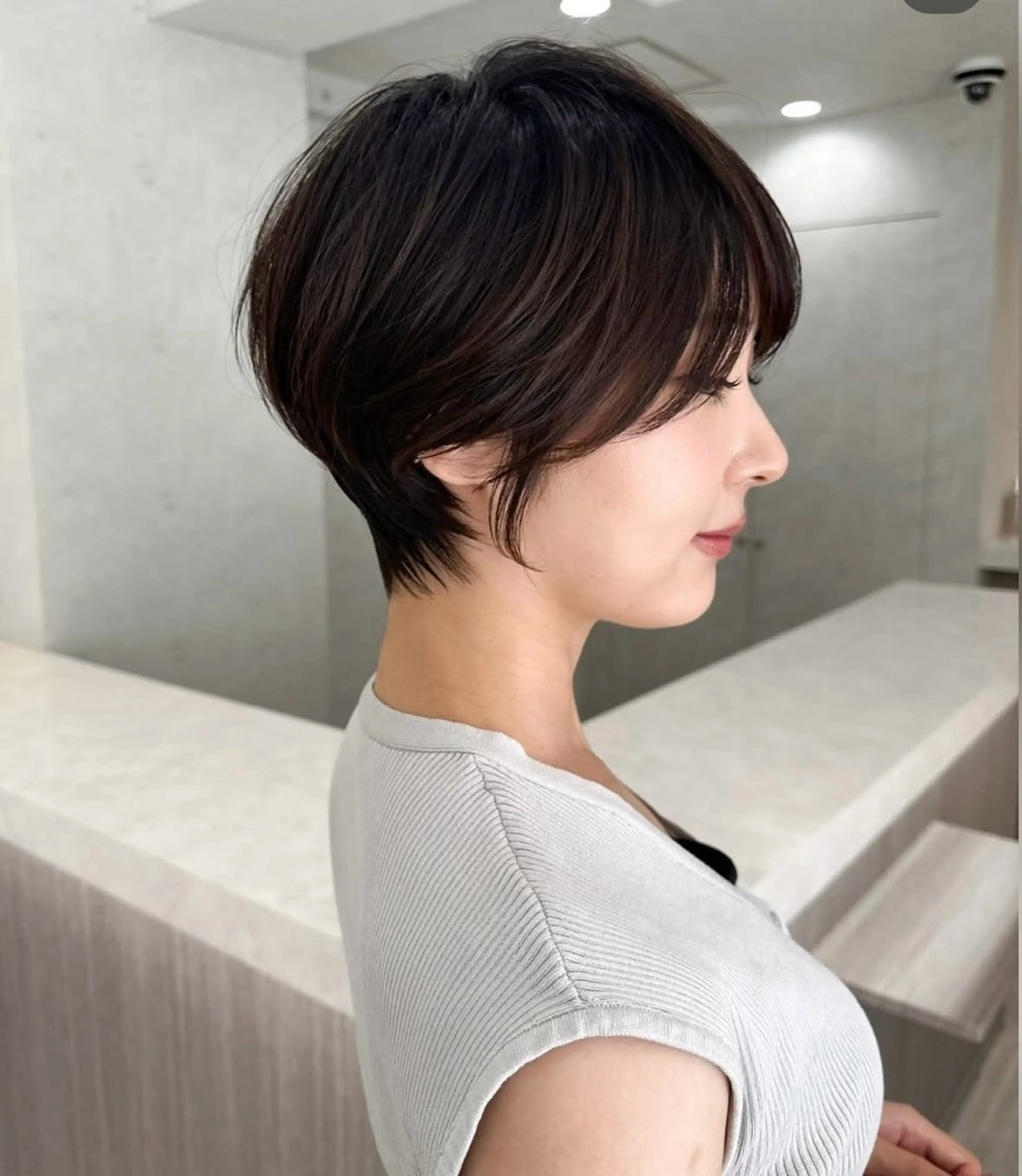 ミディアム カット ヘアカラー atsuki ショート特化のヘアスタイル