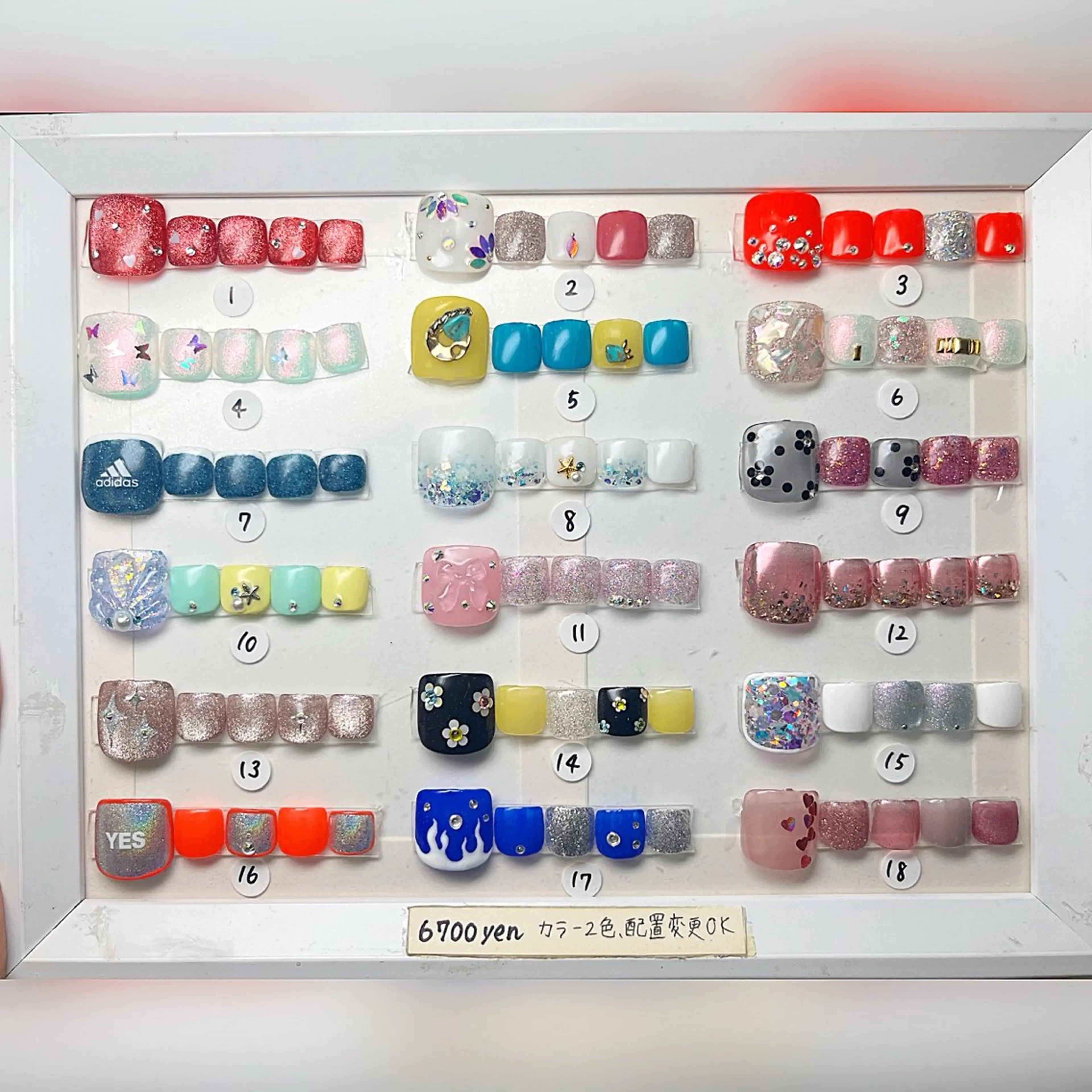 ネイル フットネイル フットネイル Queen nail 北堀江 ASUKAのネイルデザイン