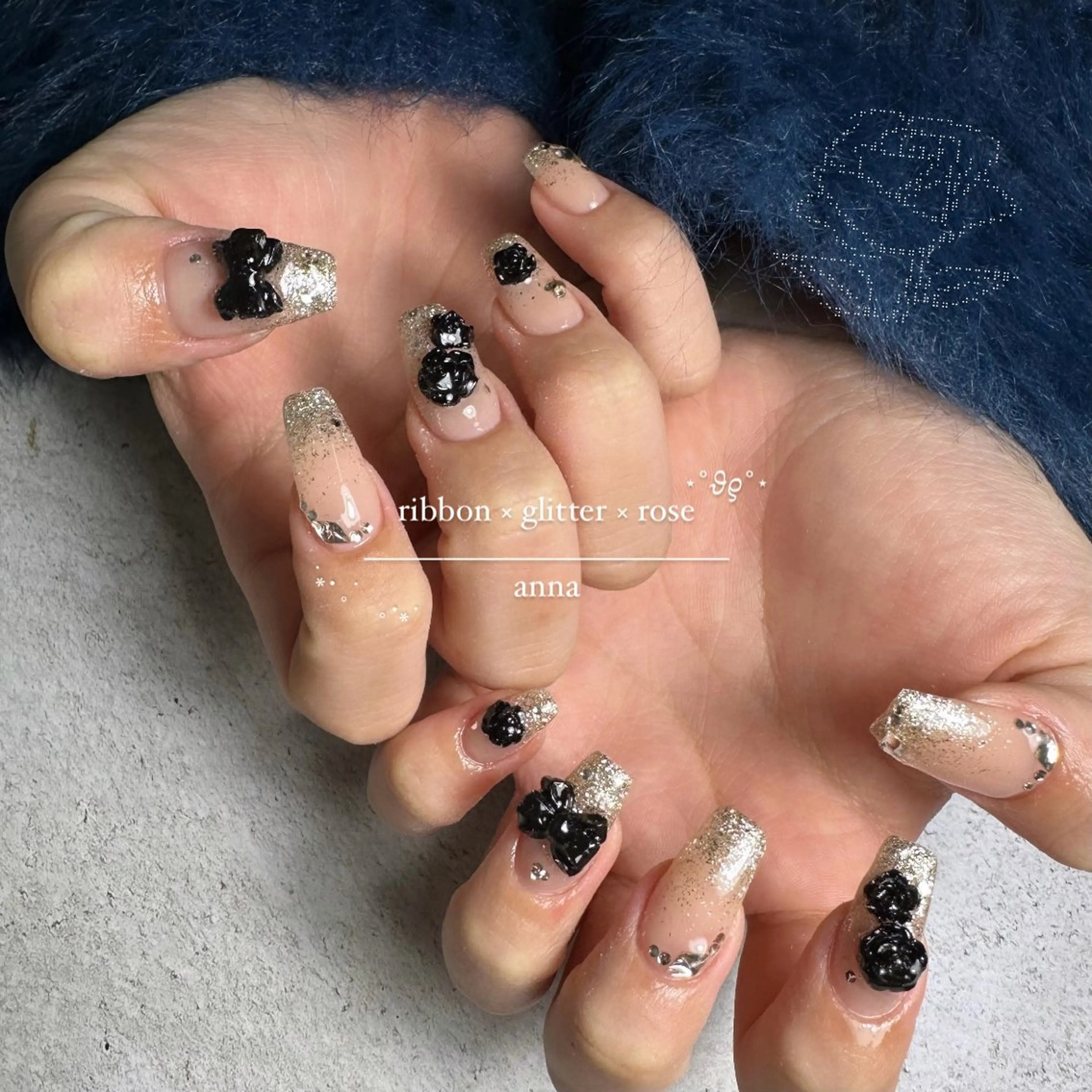 ネイル ハンドネイル GRANDE OSU Anna 🧸💛のマツエク・マツパデザイン