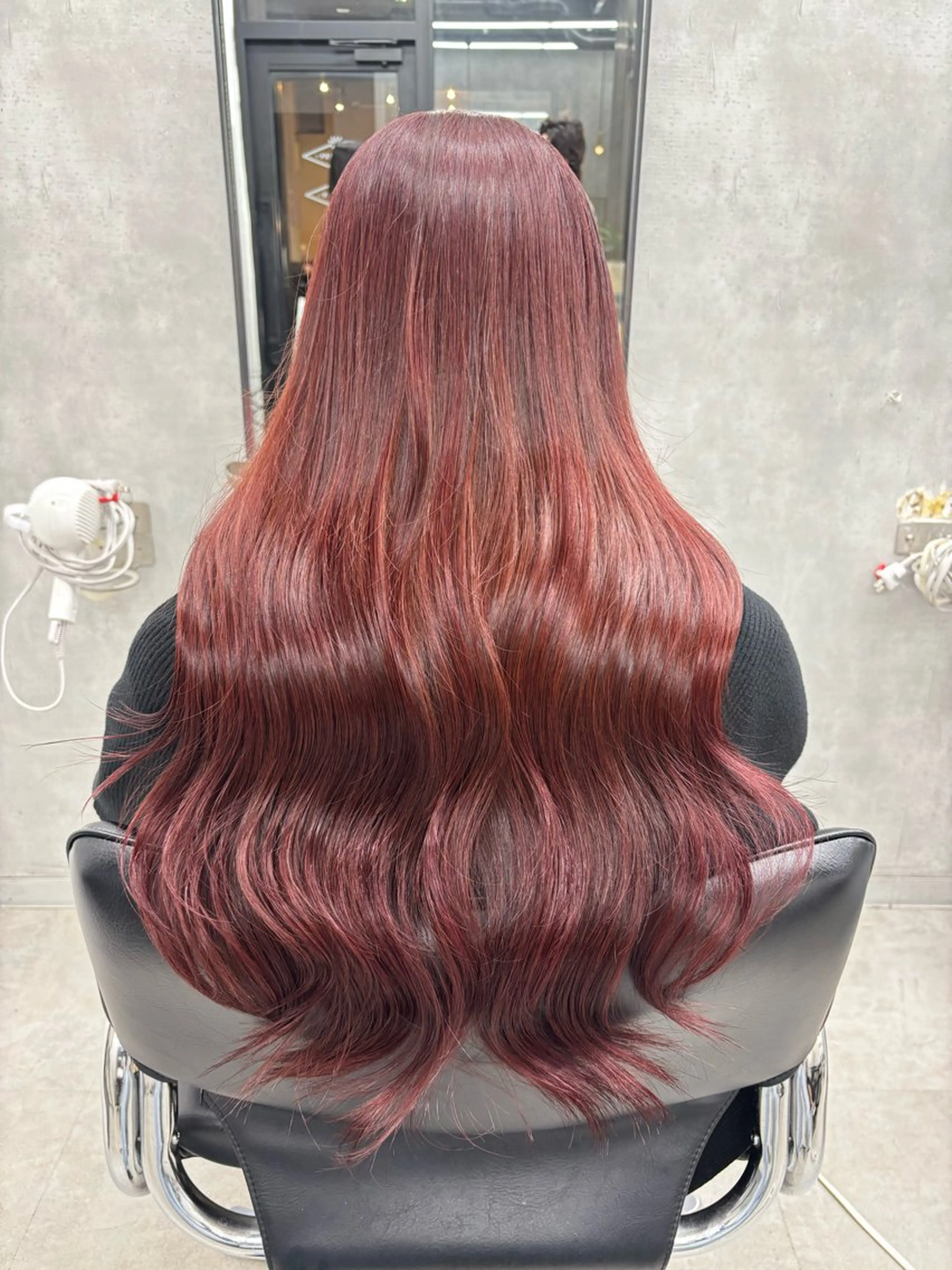 ロング カラー ブリーチ ブラウンカラー ブリーチなしカラー ピンクカラー ピンクブラウン カット ヘアカラー 縮毛矯正 トリートメント 巻ける縮毛矯正🌸 勝倉　麗のヘアスタイル