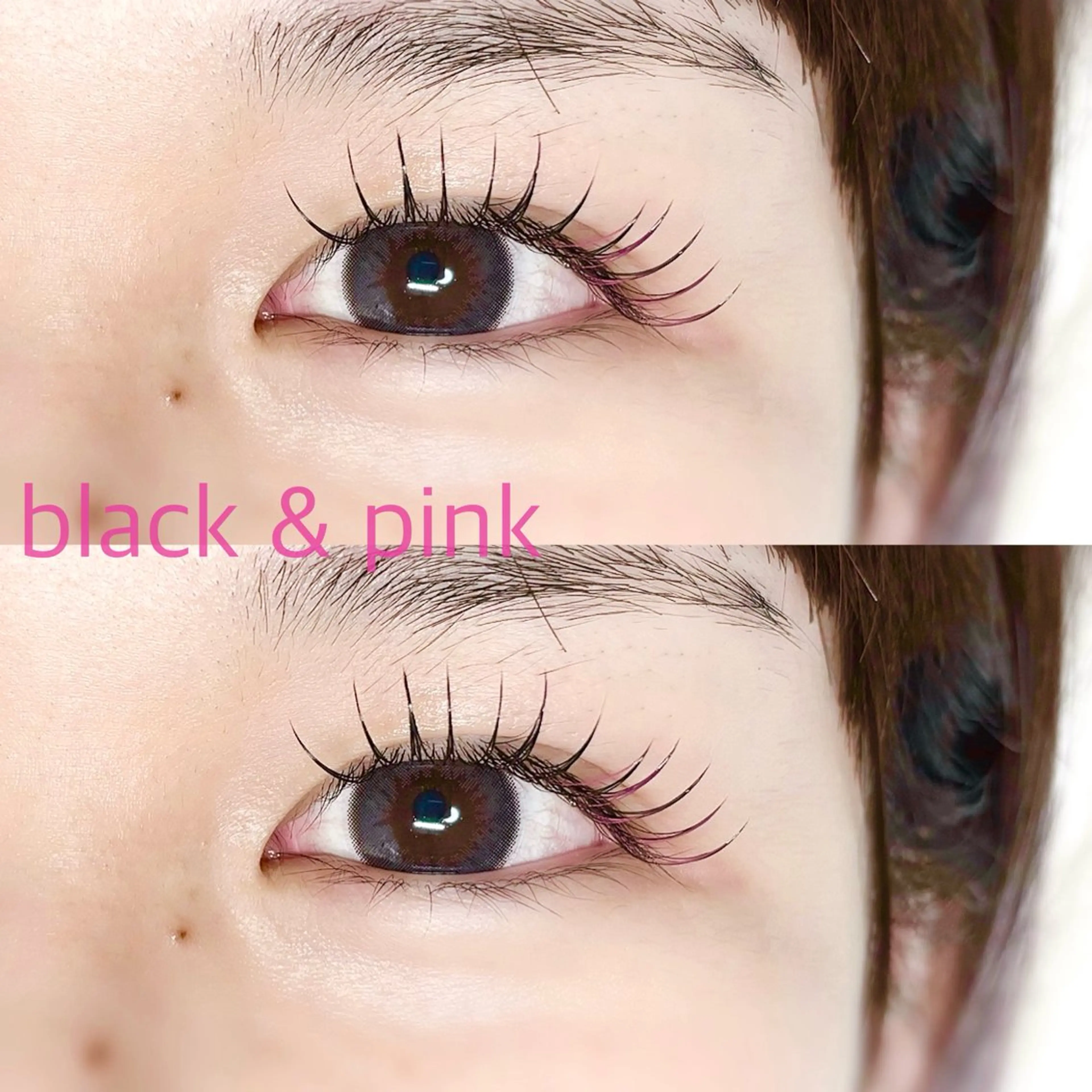 マツエク・マツパ カラーマツエク 目尻長め Hirose☁️ 柏プライベートサロンのマツエク・マツパデザイン