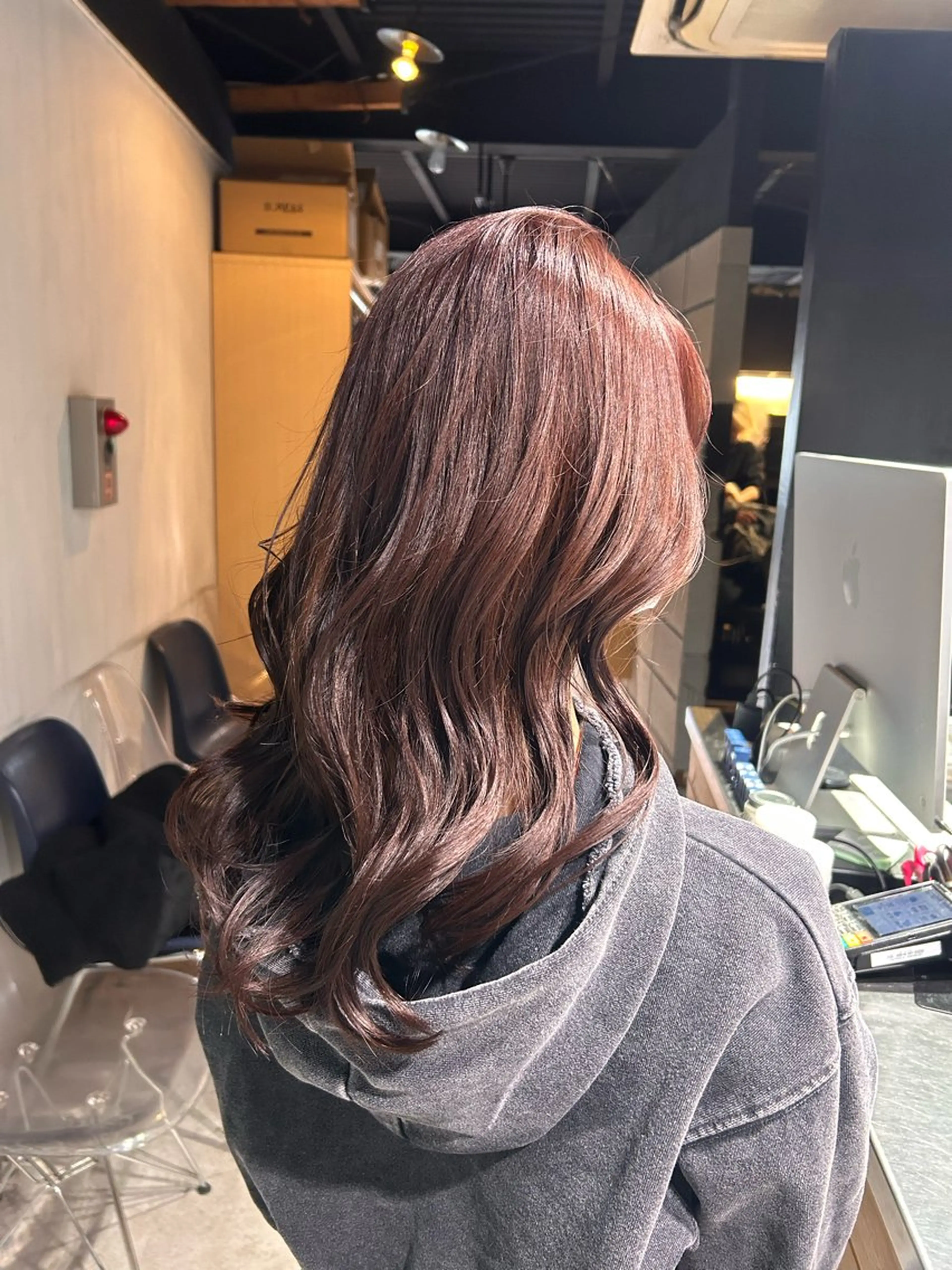 セミロング カット ヘアカラー ヘッドスパ 韓国Style♡ Nanami🇰🇷のヘアスタイル