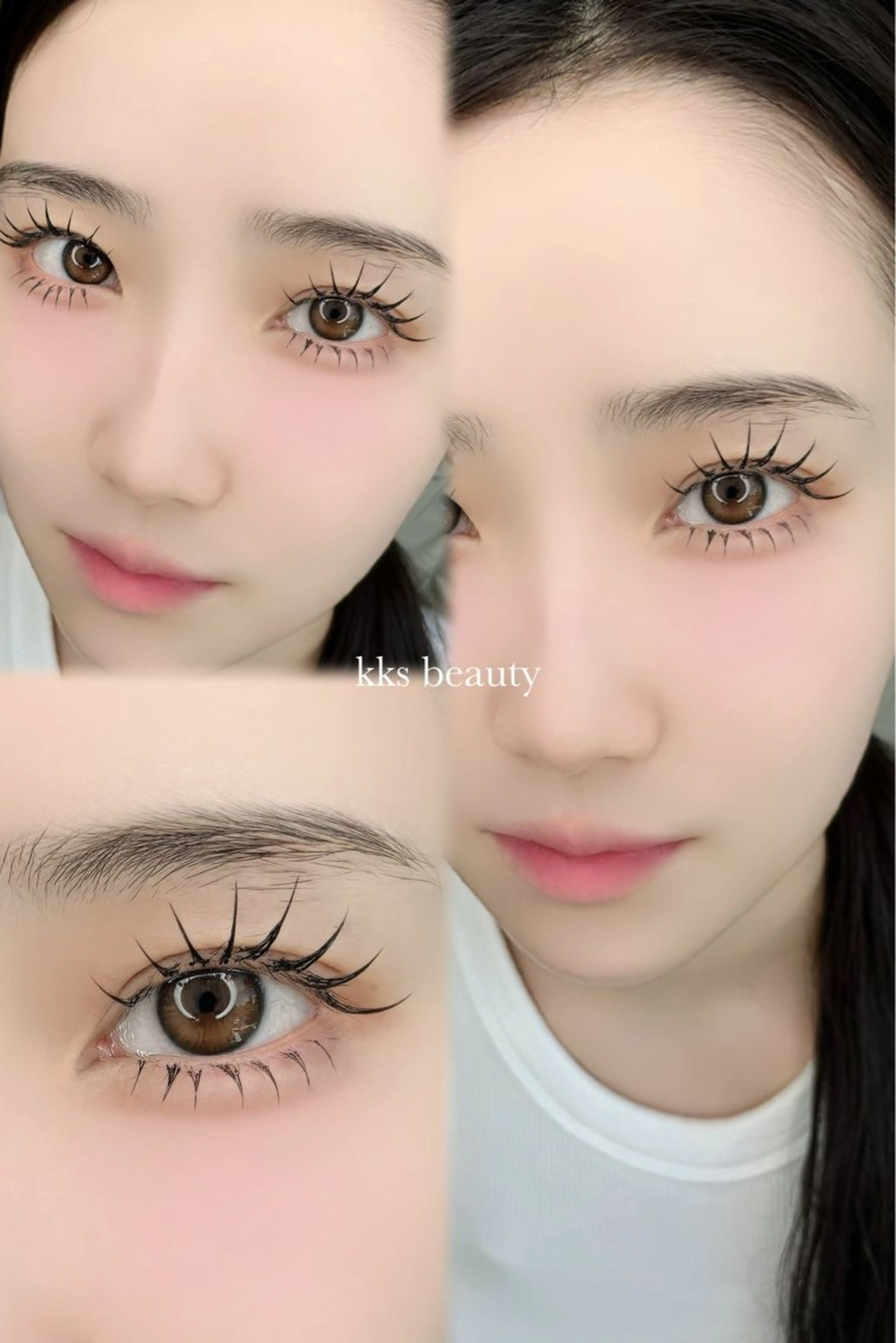 マツエク・マツパ フラットラッシュ 下まつげエクステ マツエク KKS Beauty 心斎橋2号店のマツエク・マツパデザイン