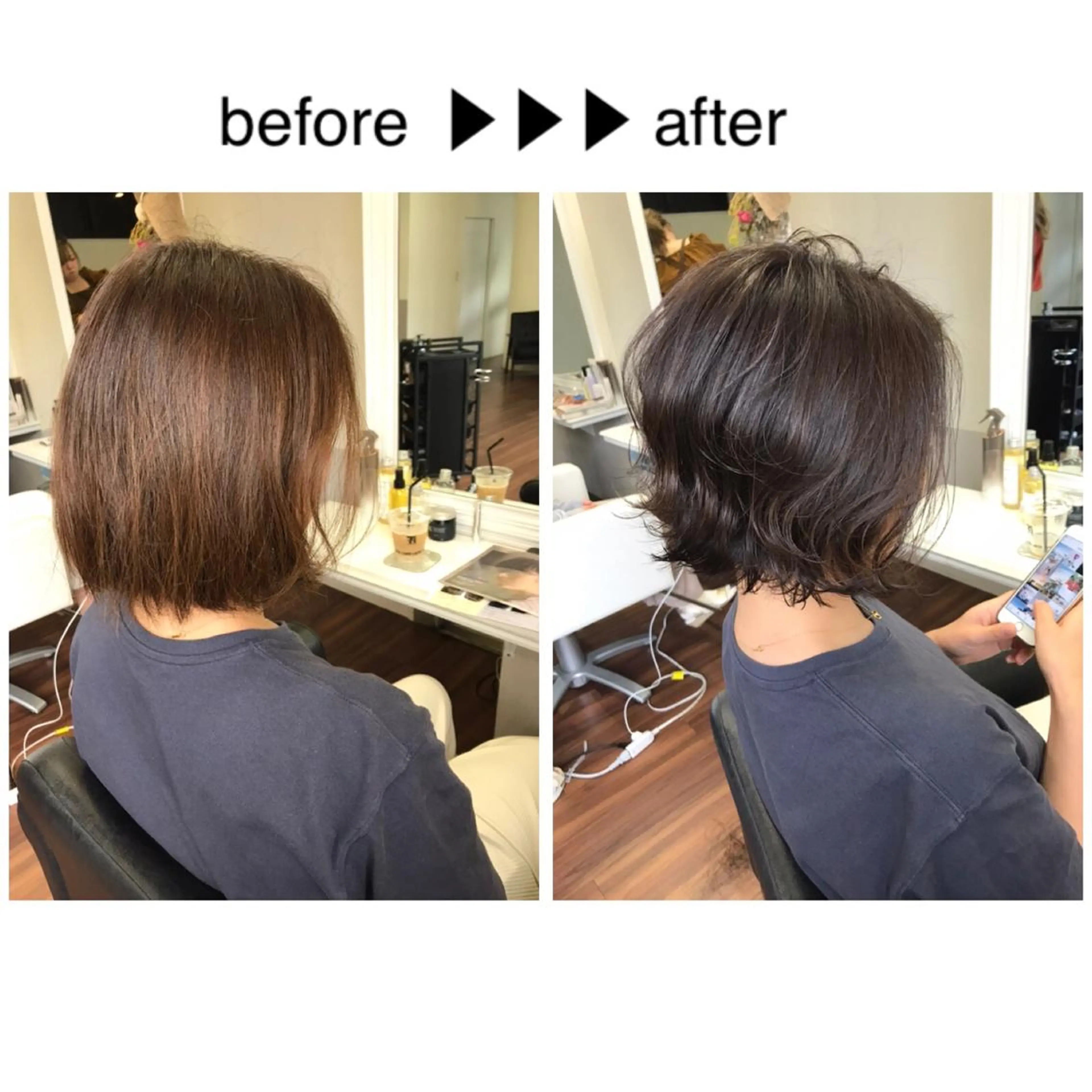 ショート カラー ボブ ウルフカット ウルフボブ カット ヘアカラー トリートメント 成松 勇治のヘアスタイル