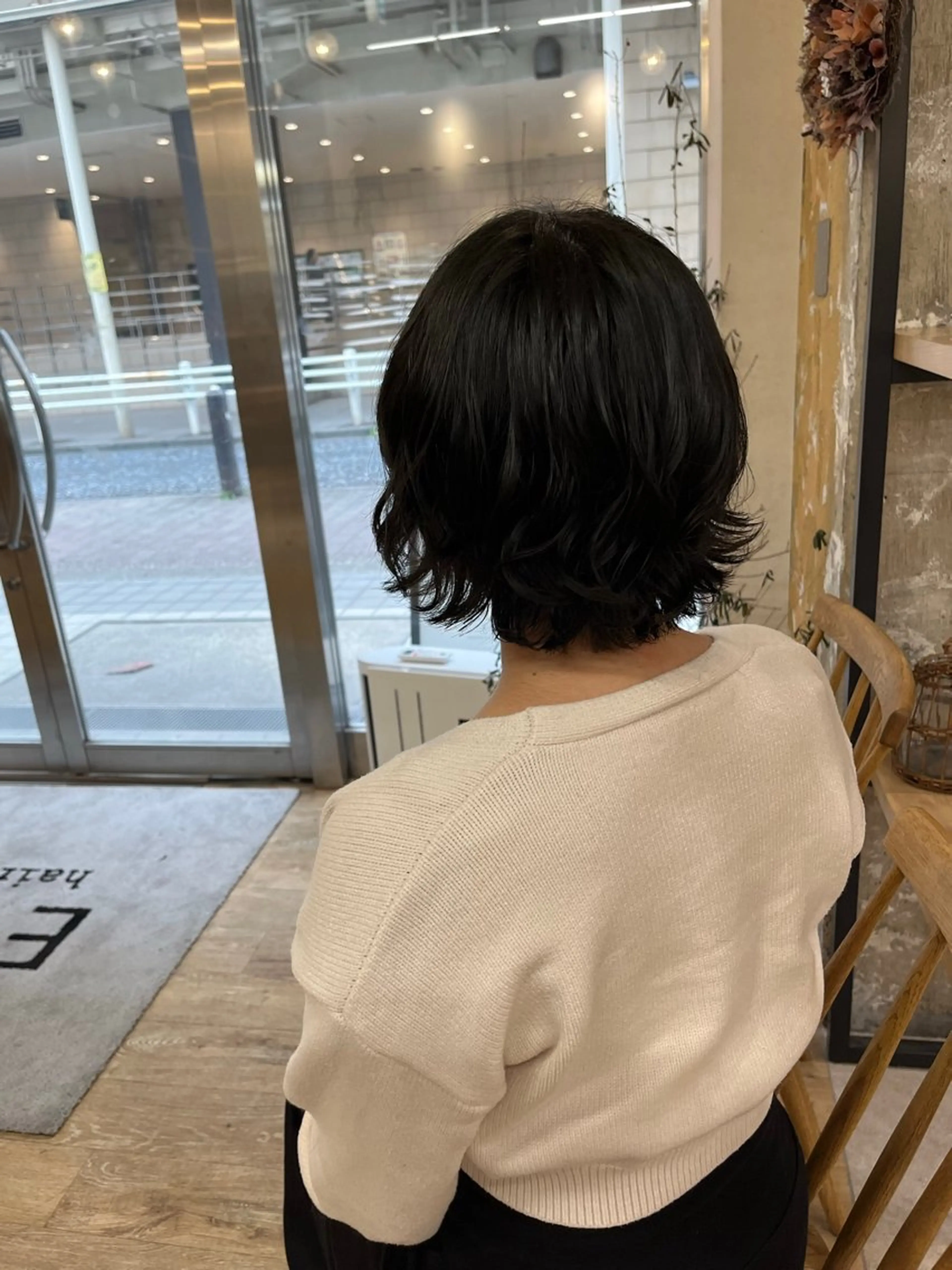 ショート パーマ ニュアンスパーマ 曲がる縮毛矯正　爲石のヘアスタイル