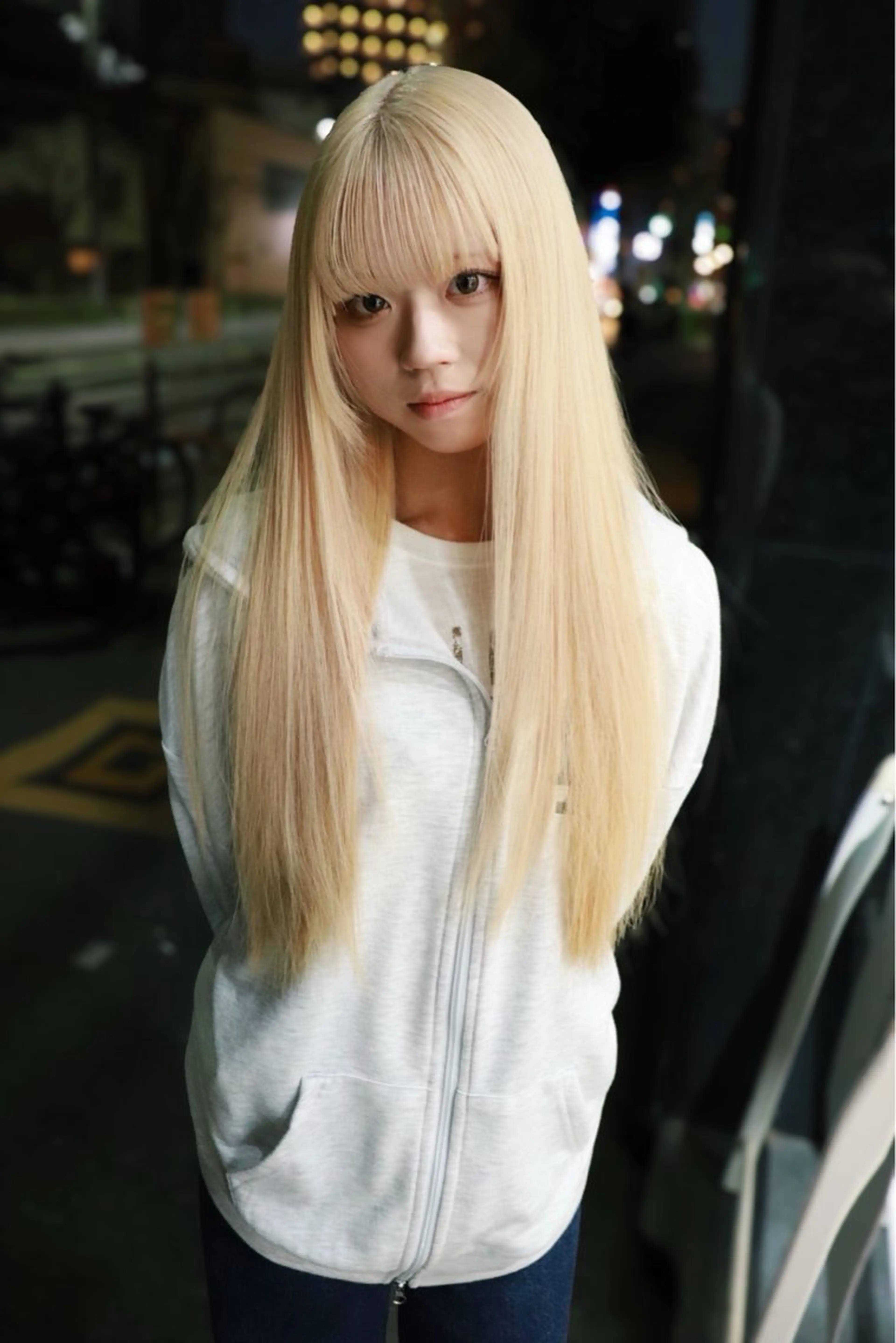 ロング カラー ヘアカラー トリートメント ヘアセット 色落ちまで2度綺麗な ハイトーン⭐️ヨシキのヘアスタイル