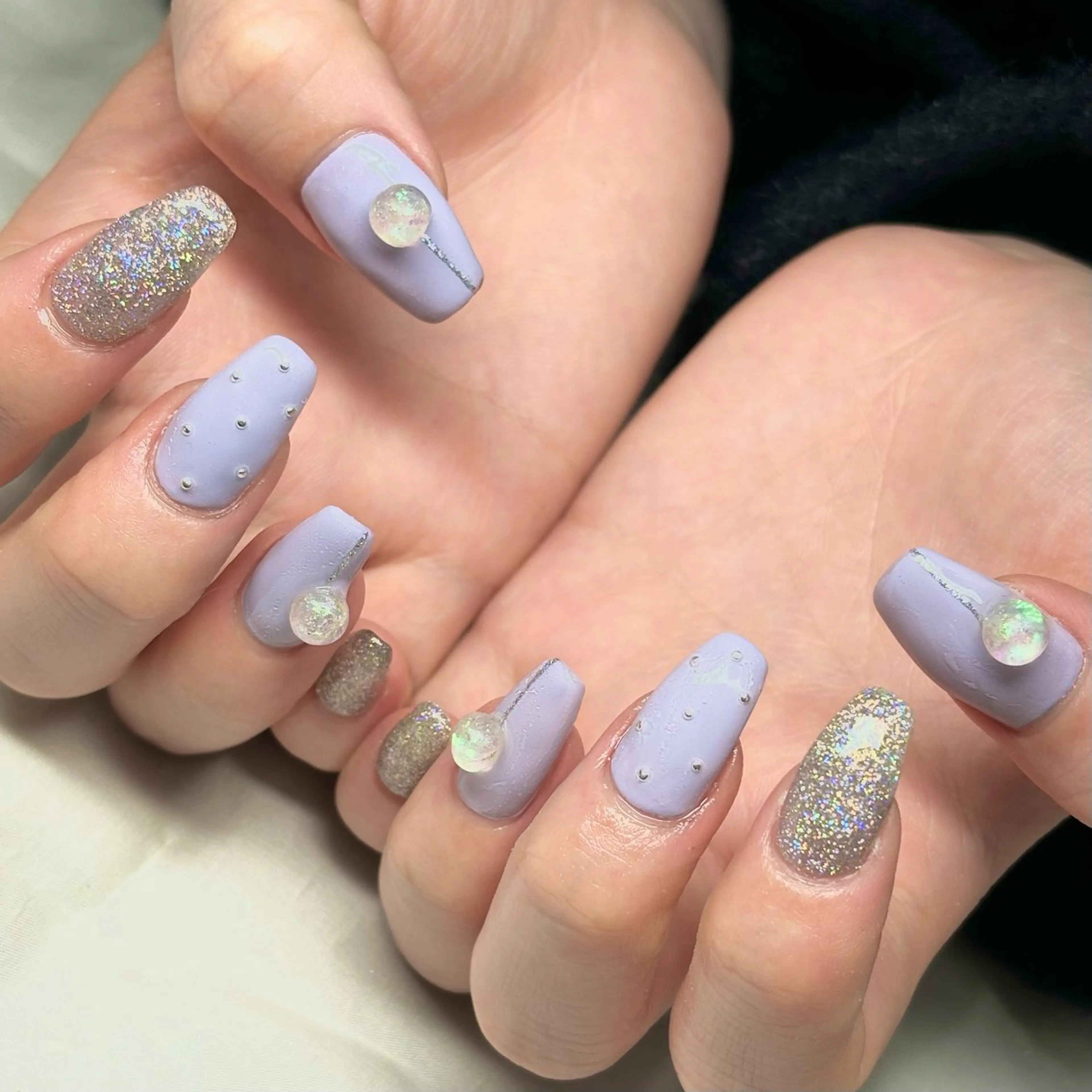 メンズ ネイル フラッシュネイル ハンドネイル ハンドケア nail&eye Aoのマツエク・マツパデザイン