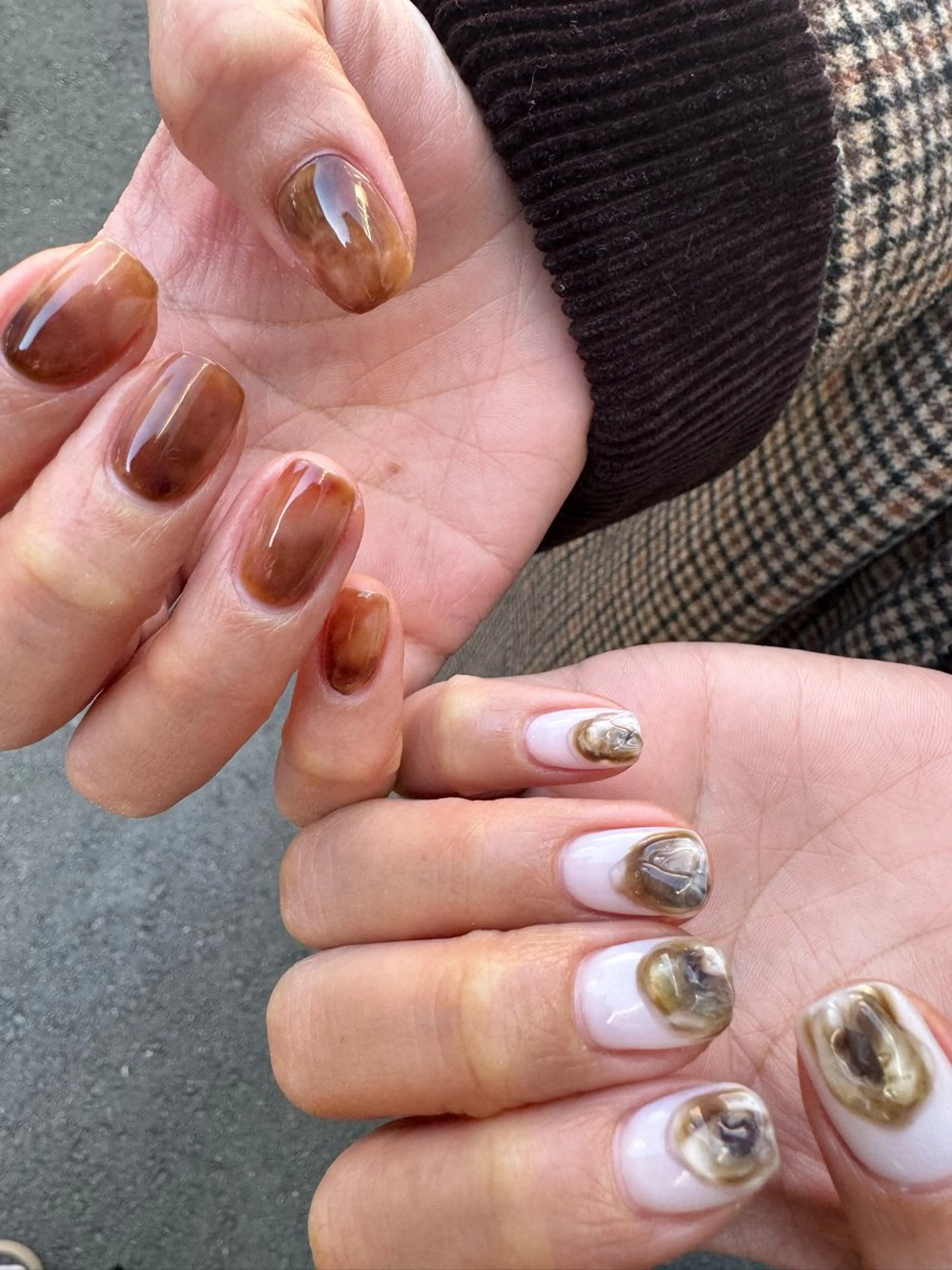 ネイル アートネイル フレンチネイル 韓国ネイル マグネットネイル 持ち込み MH_ Nailのネイルデザイン