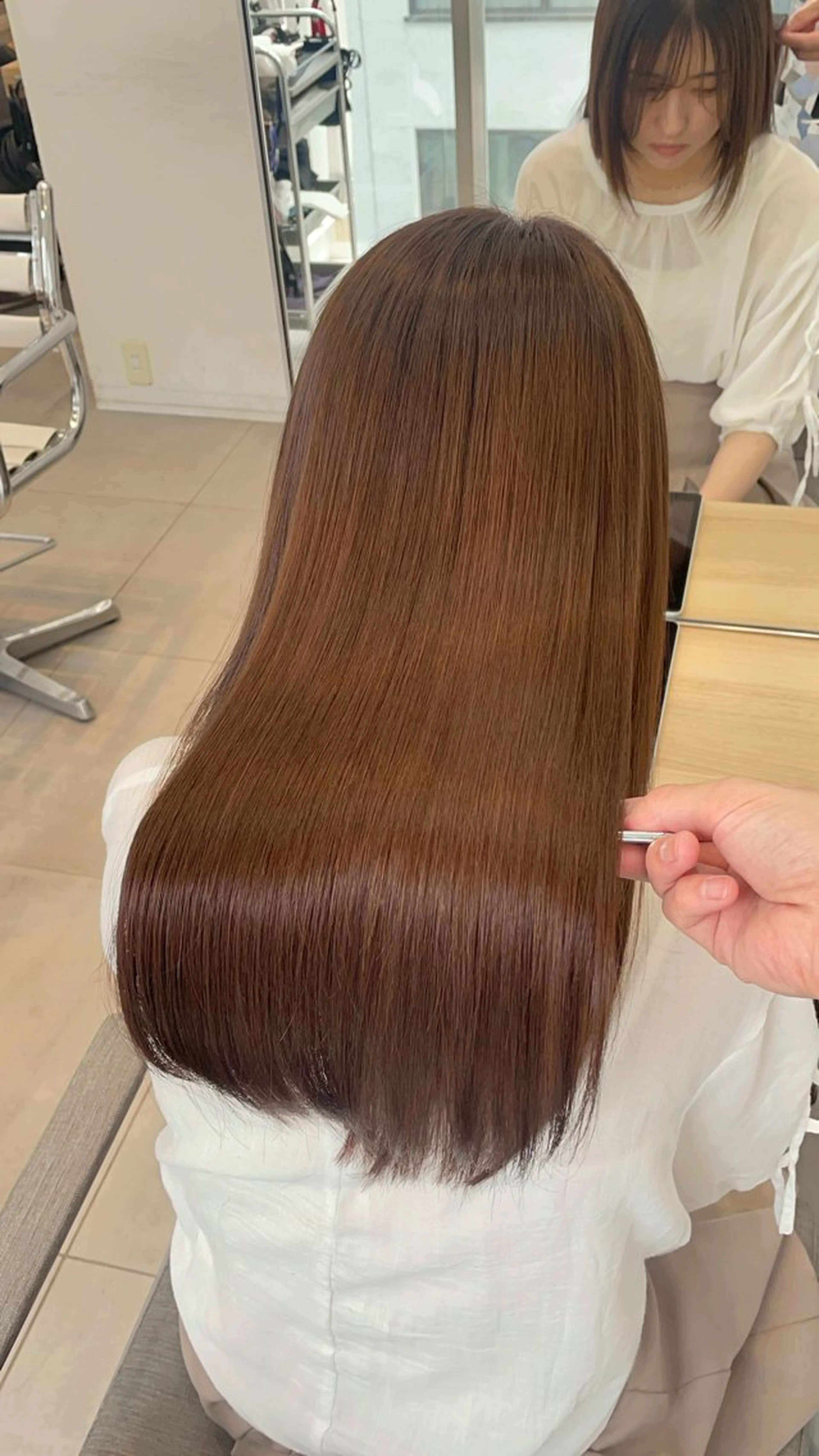 ロング カット 縮毛矯正 トリートメント ヘッドスパ ✨髪質改善✨美髪 矯正🫧小泉のヘアスタイル