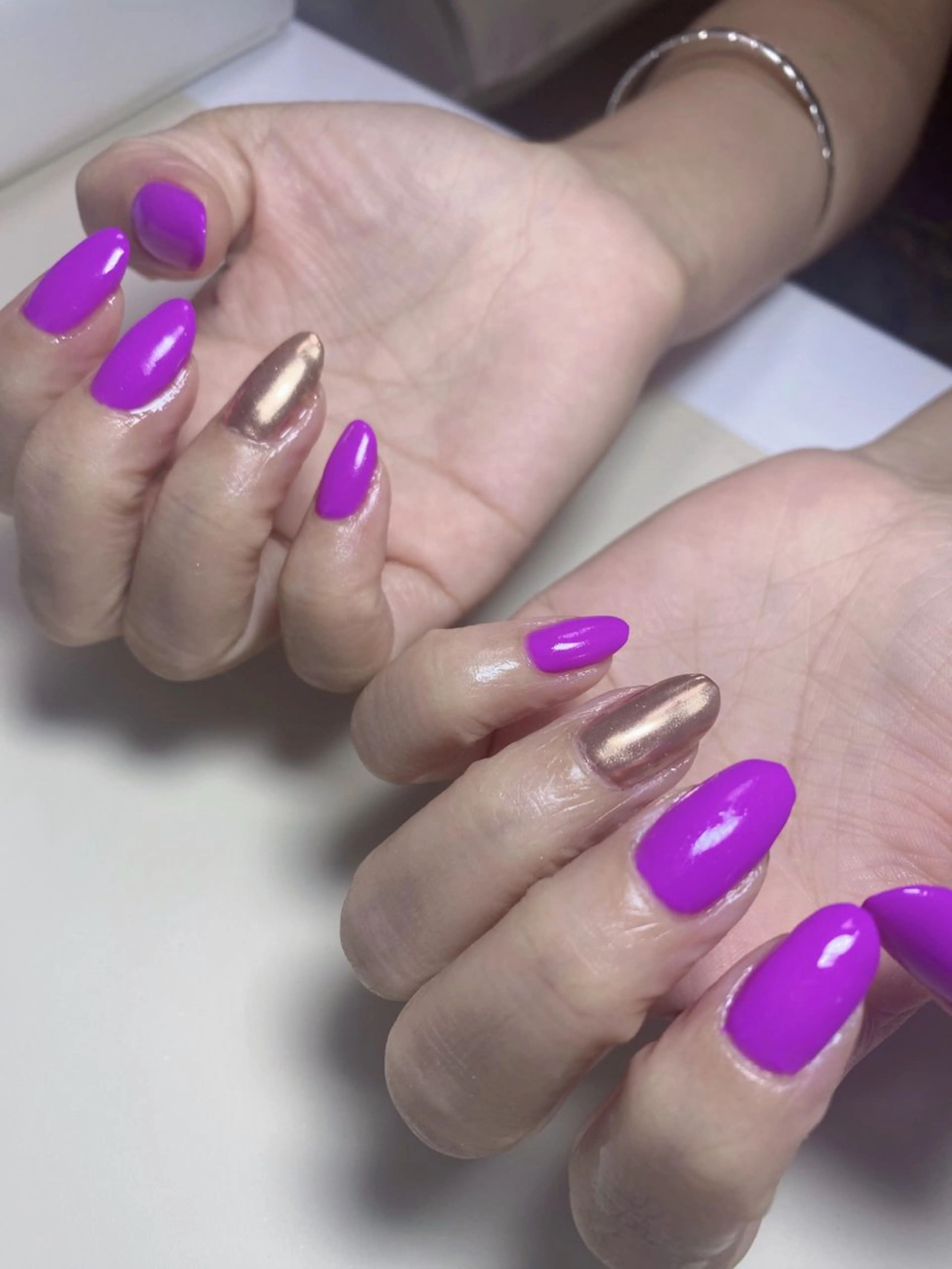 ネイル ミラーネイル ハンドネイル Nail Salon K 🧸美爪育成のネイルデザイン
