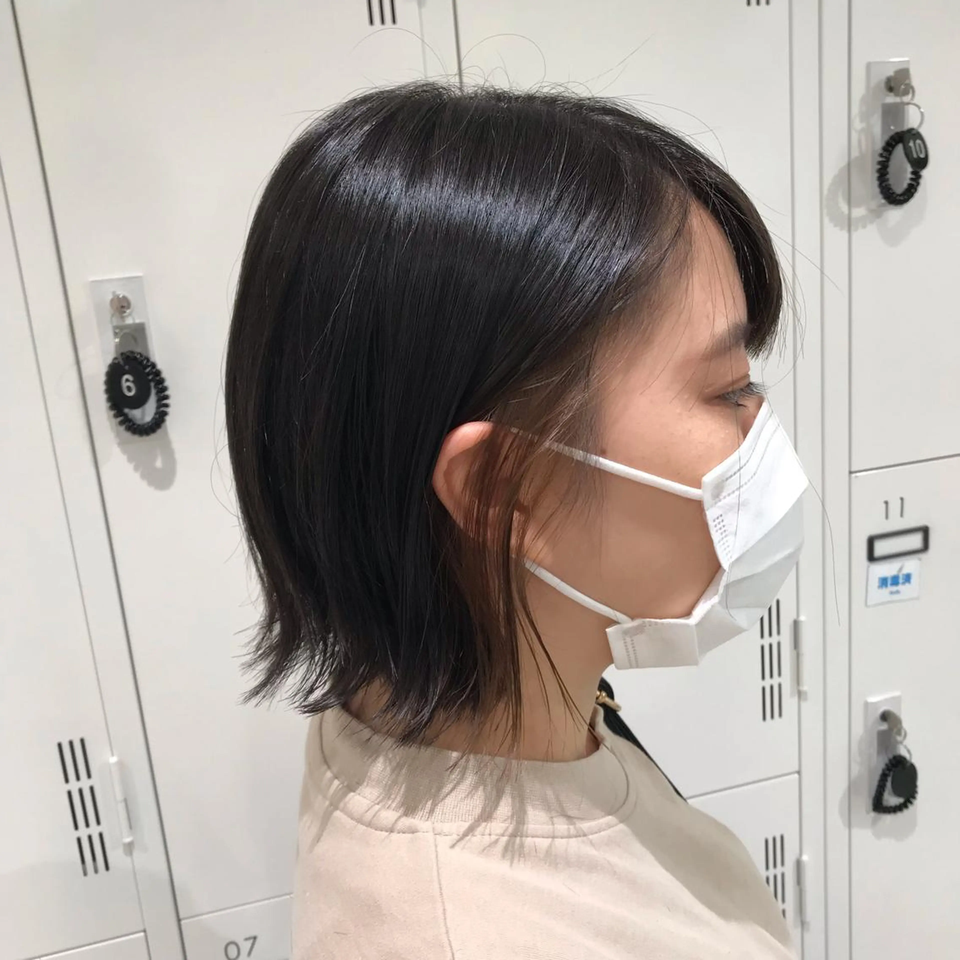 ミディアム カラー ベージュカラー ヘアカラー トリートメント 暖色カラー🌹 中山由梨のヘアスタイル