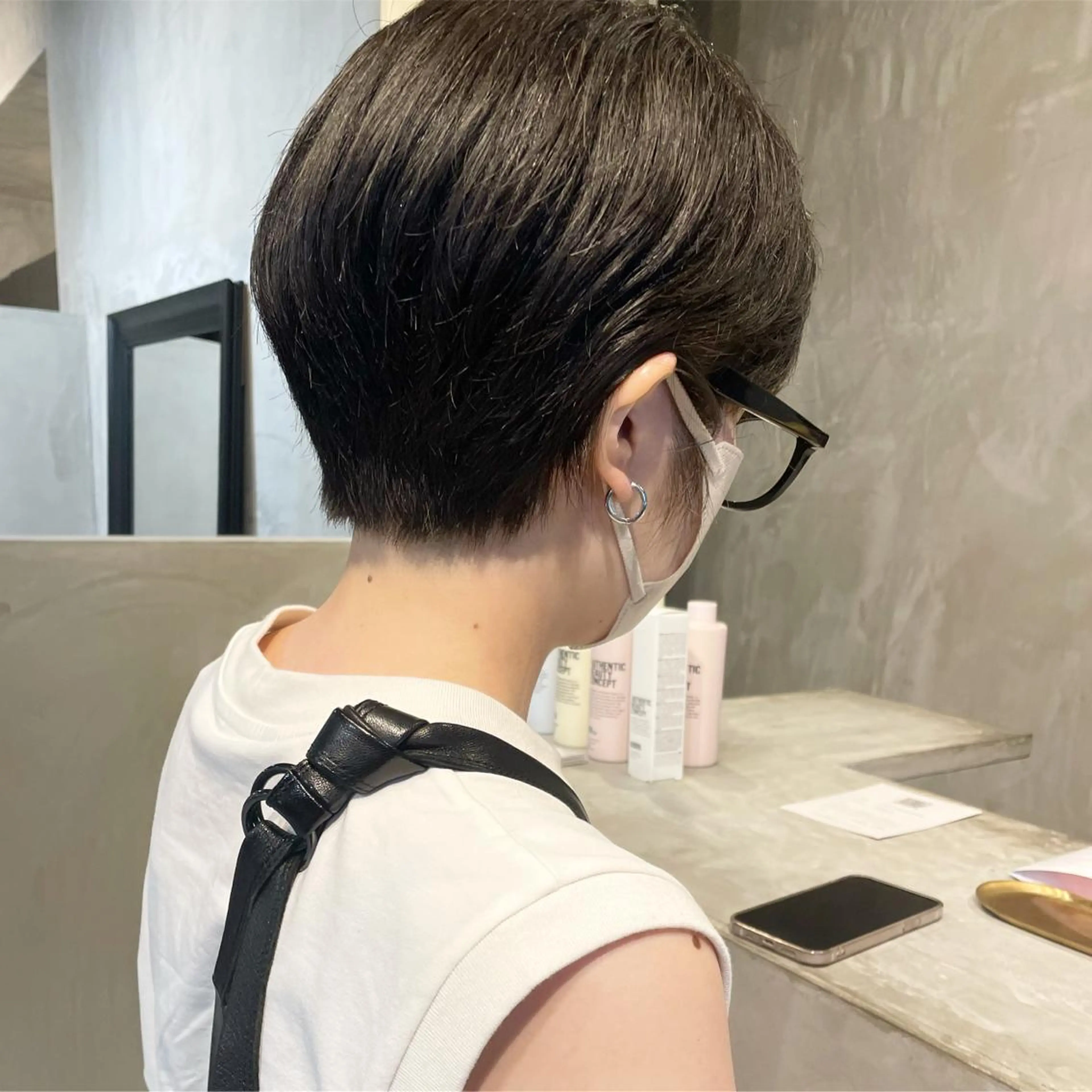 ショート カット ヘアカラー ヤマモト マイのヘアスタイル