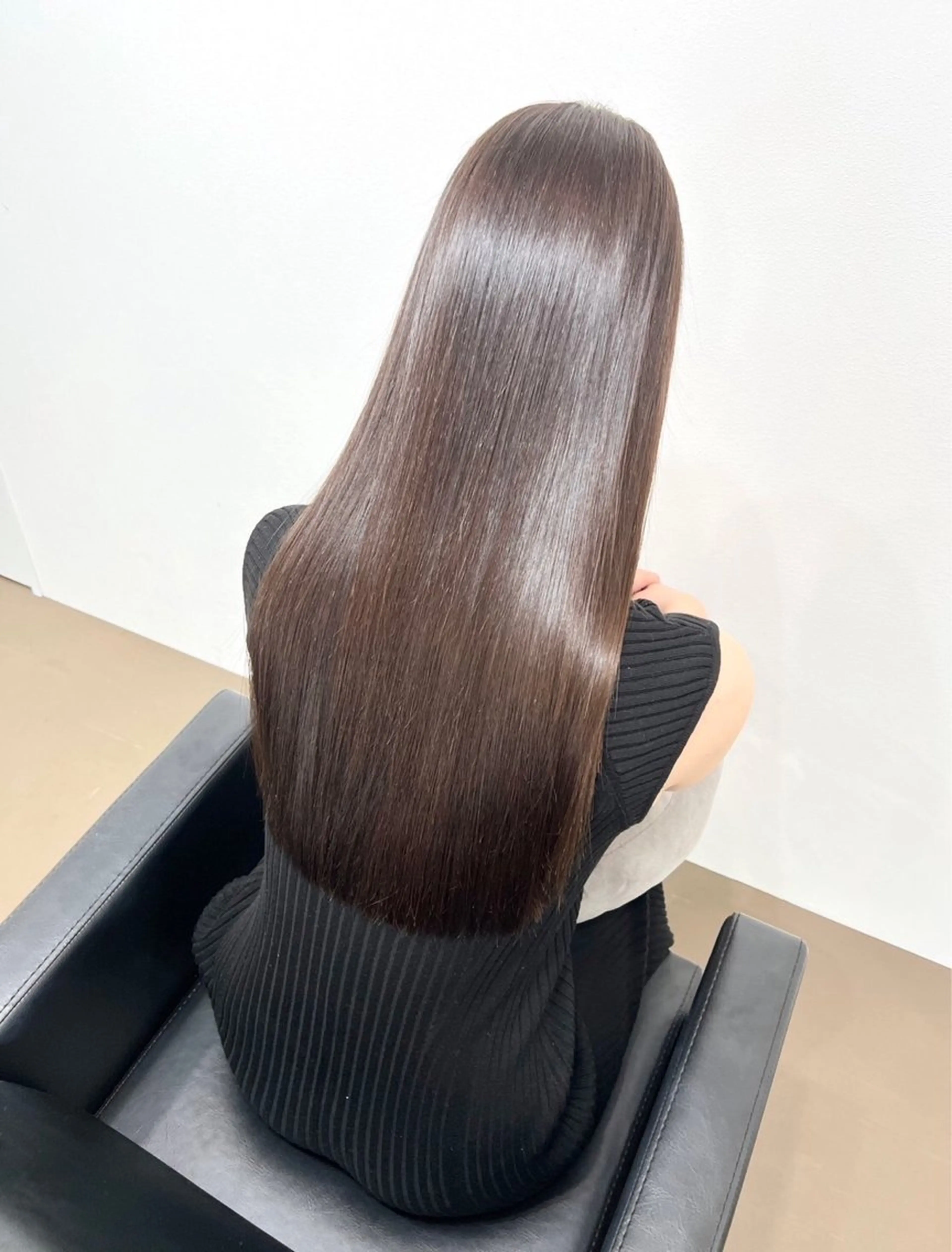 ロング 髪質改善 縮毛矯正 カット 縮毛矯正 ioe 元町のヘアスタイル