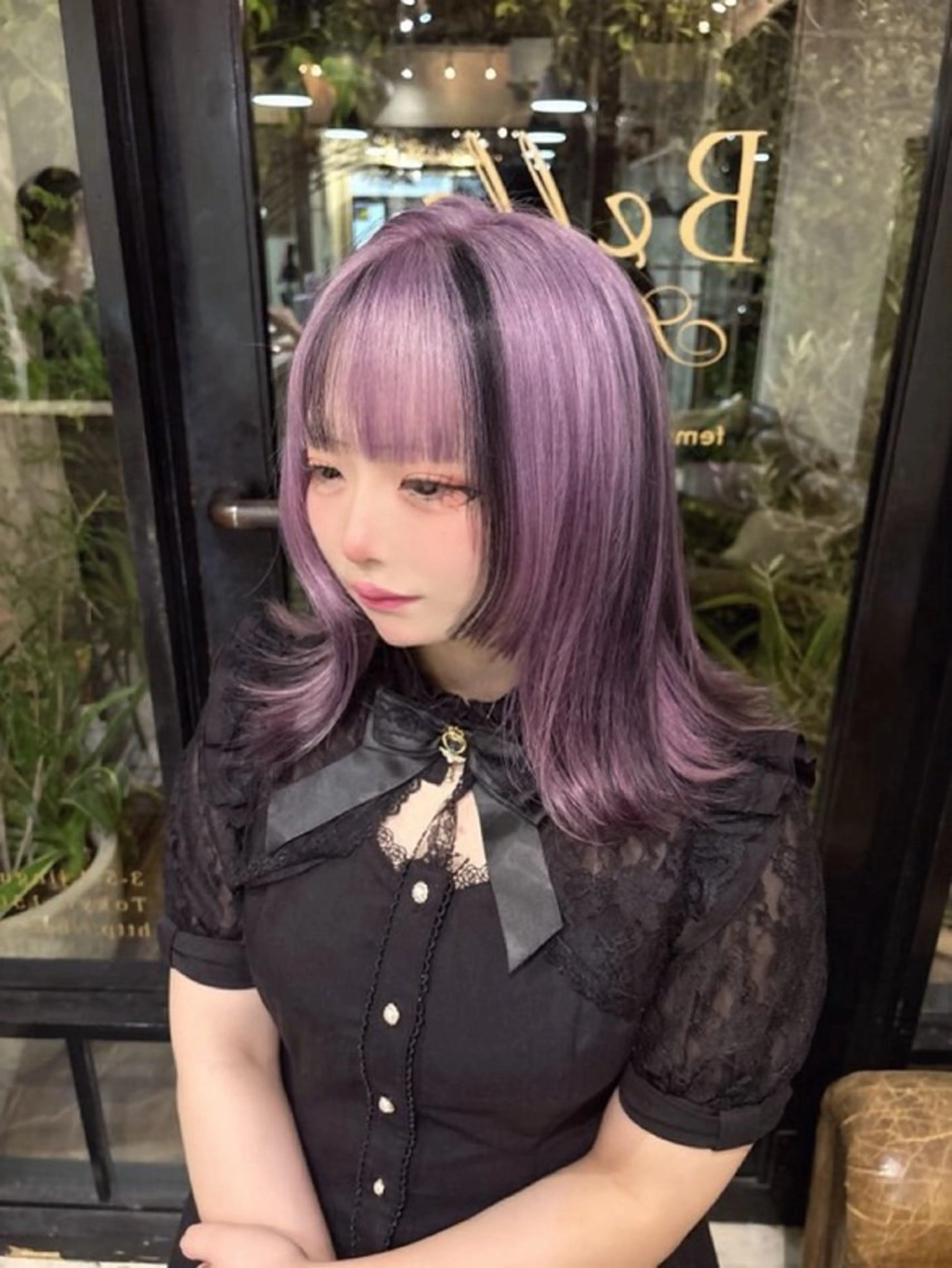 カラー ブリーチ ヘアカラー トリートメント Belle リク ケアブリーチのヘアスタイル