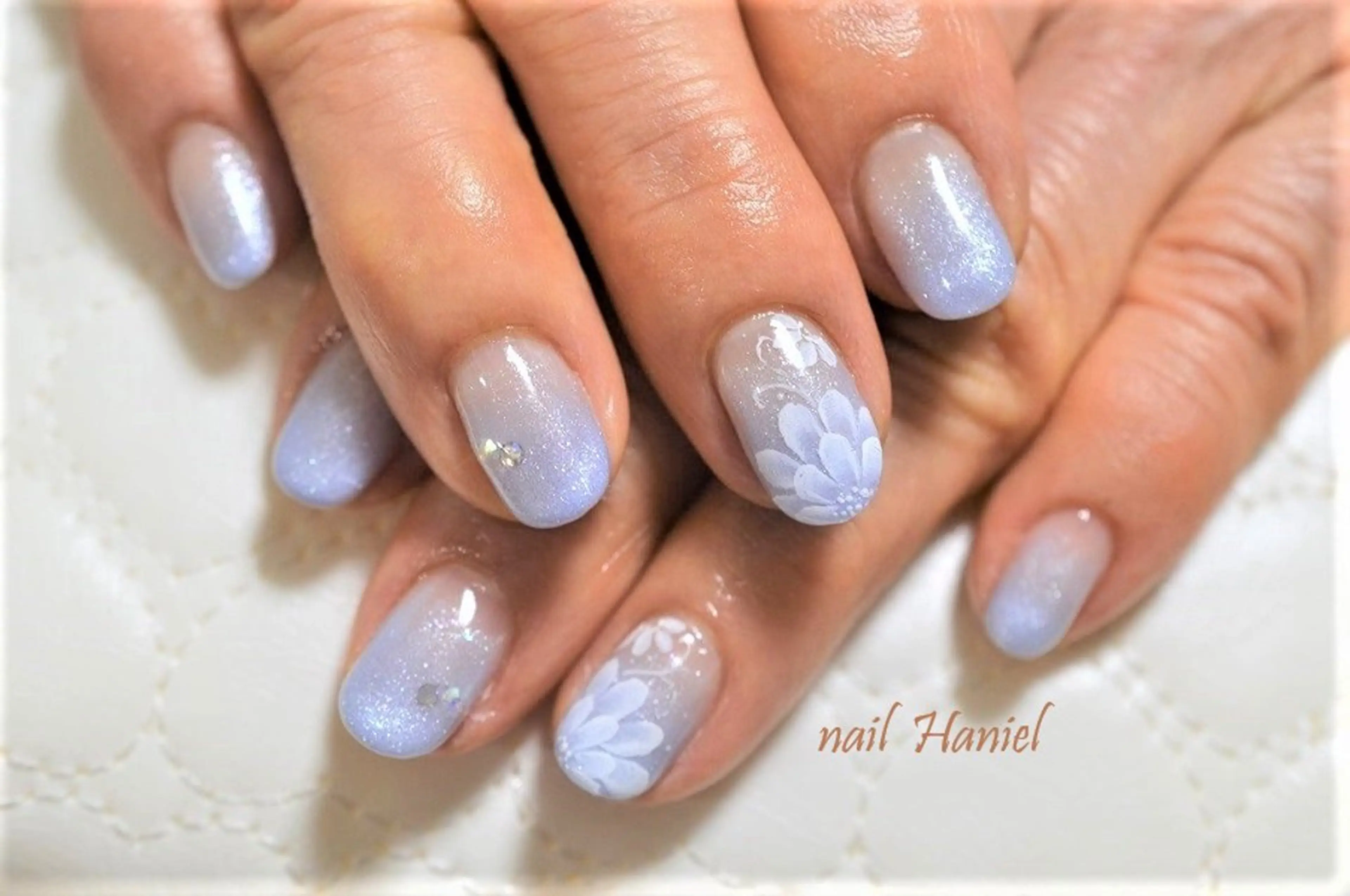 ネイル アートネイル ジェルネイル オフィスネイル パラジェル ハンドネイル nail Haniel所属・半蔵門サロンハニエル 魅神 ちよのネイルデザイン