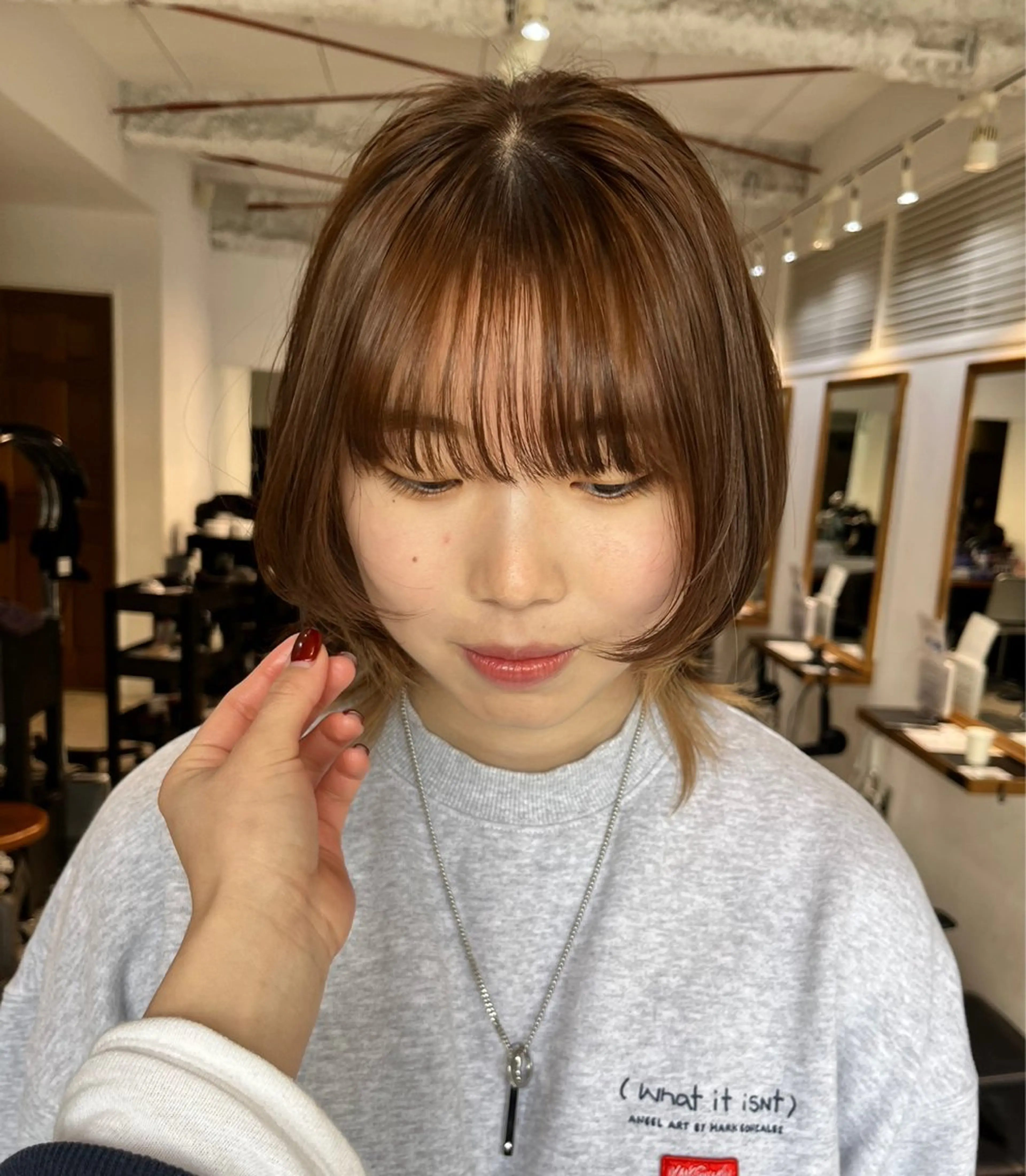 ミディアム カラー インナーカラー Halo所属・カットモデル募集中 IKUMI🎀のヘアスタイル