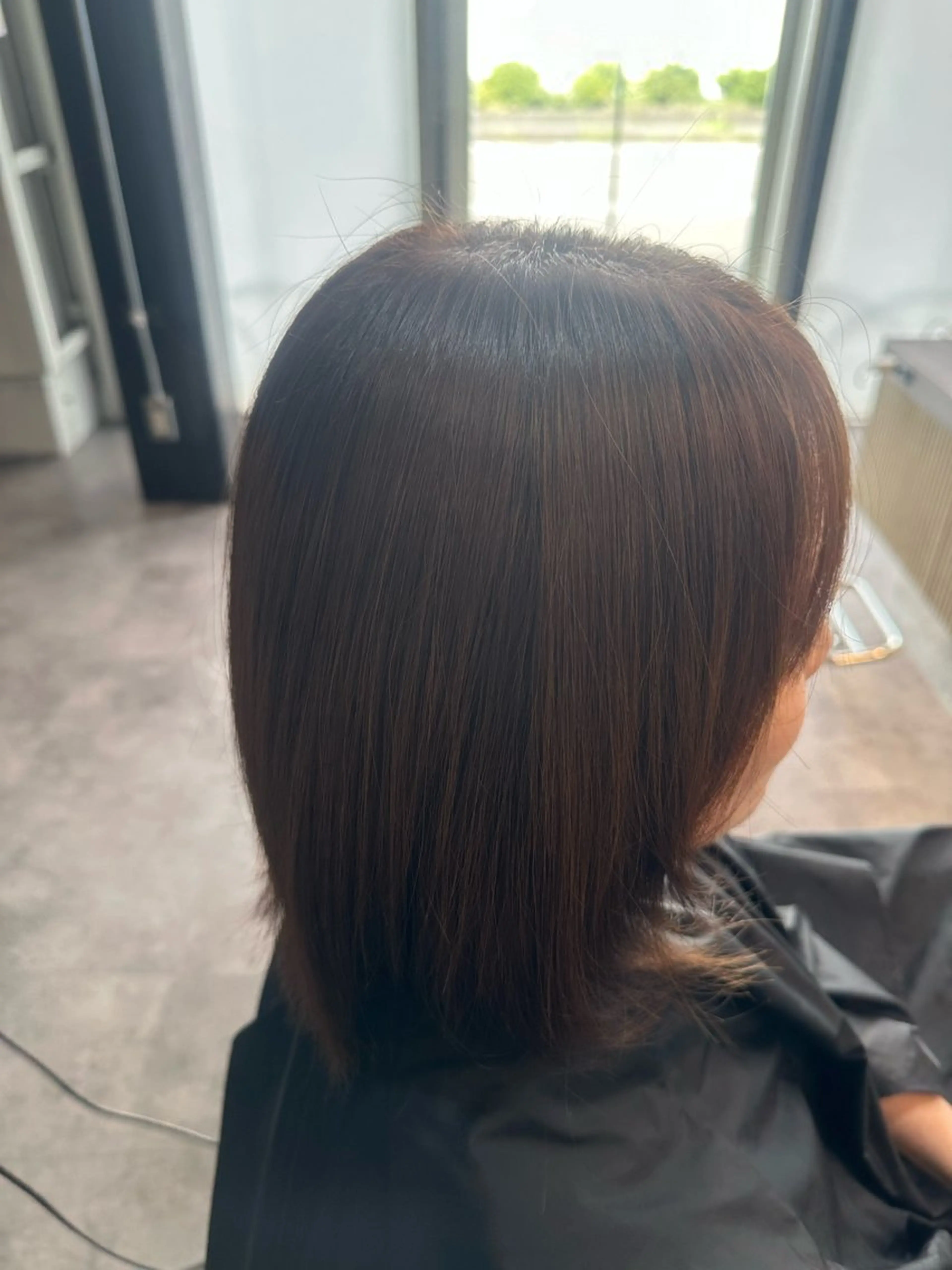 ミディアム 川端 まゆかのヘアスタイル