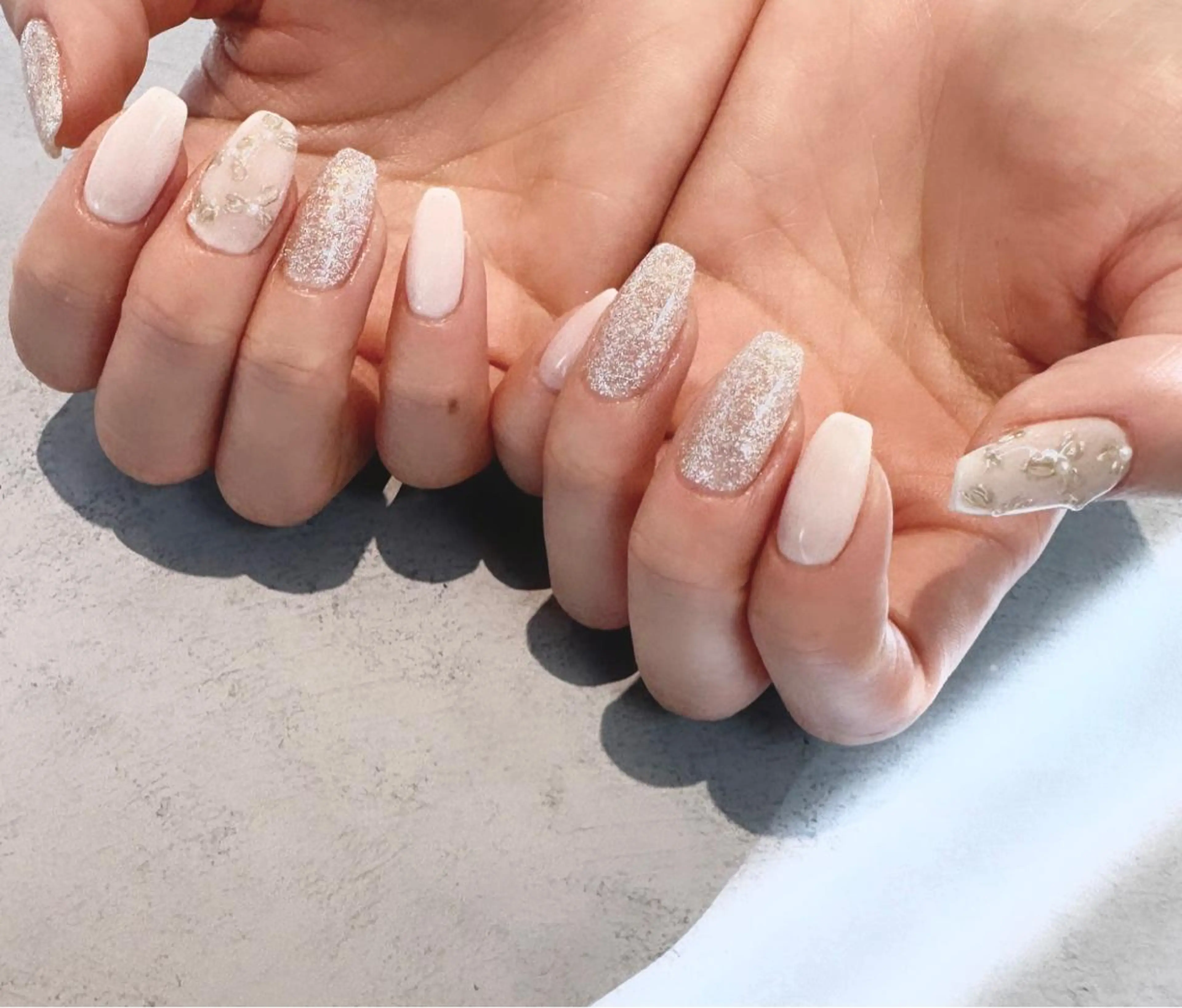 ネイル ラメ(グリッター) ミラーネイル ワンカラーネイル ハンドネイル Baden Nail ﾊﾞ-ﾃﾞﾝ ﾈｲﾙのネイルデザイン