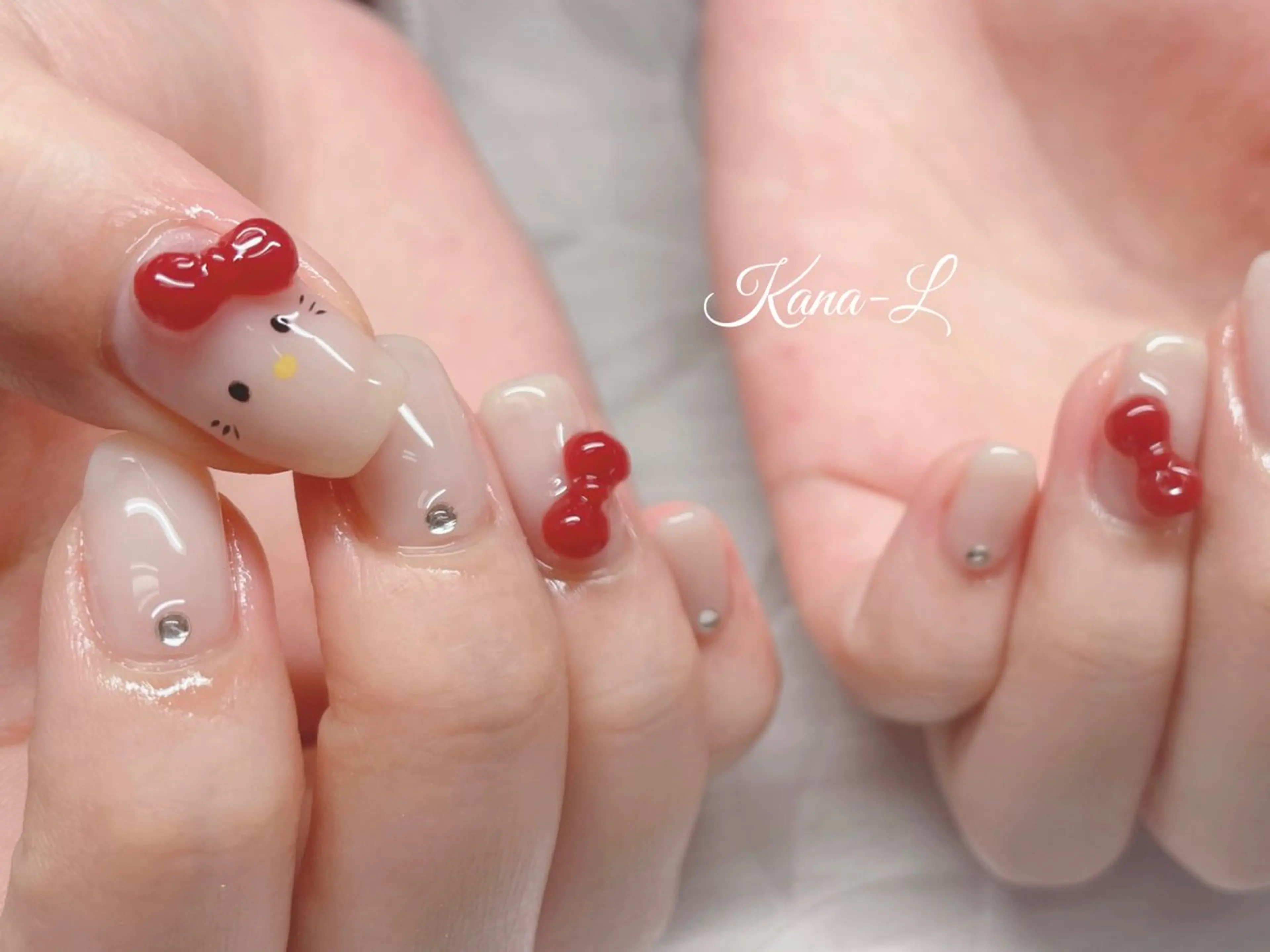 ネイル ジェルネイル 韓国ネイル パラジェル 春ネイル ワンホンネイル 芦辺 香奈のネイルデザイン