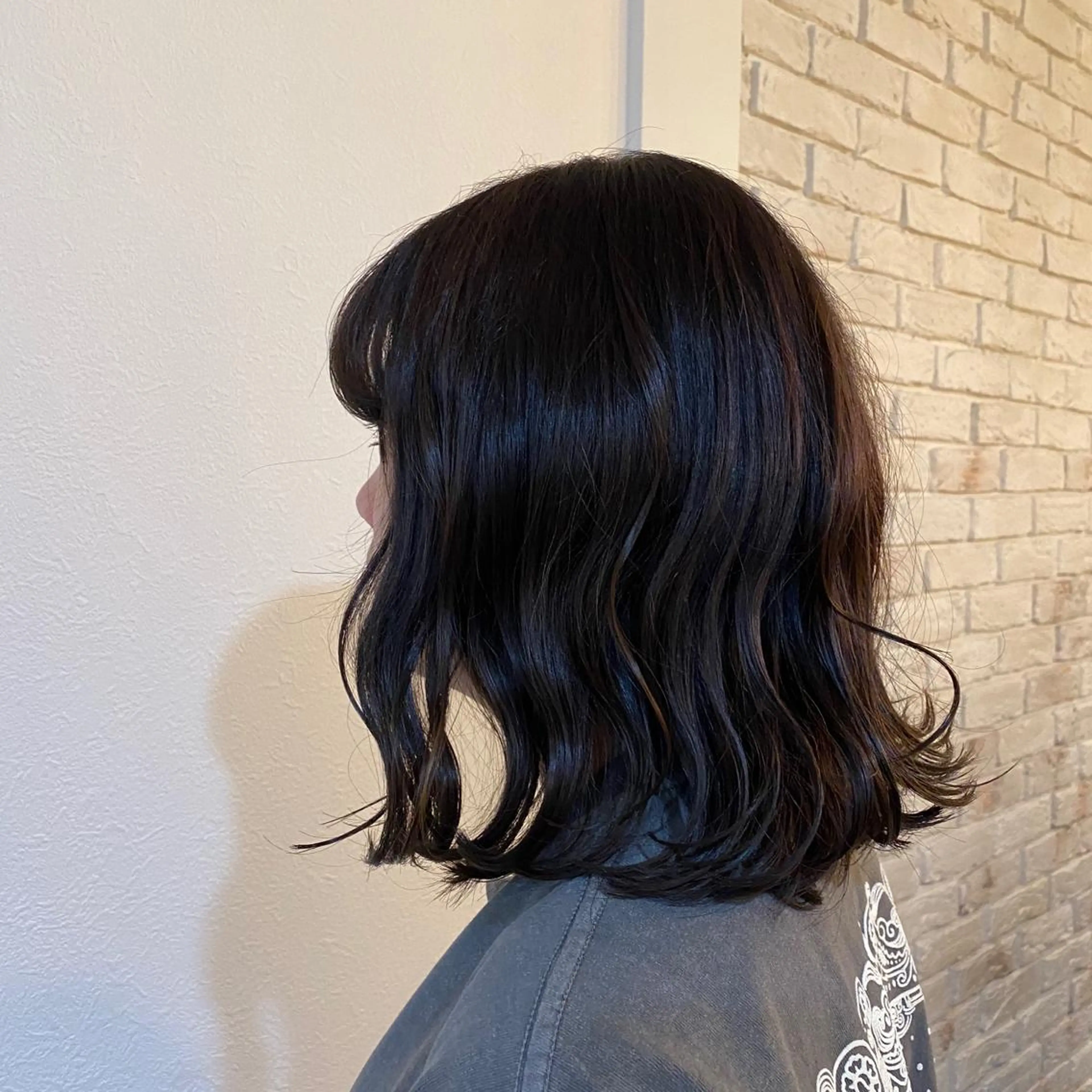 ミディアム カラー カット ヘアカラー トリートメント ✨髪質改善／艶カラー harunaのヘアスタイル