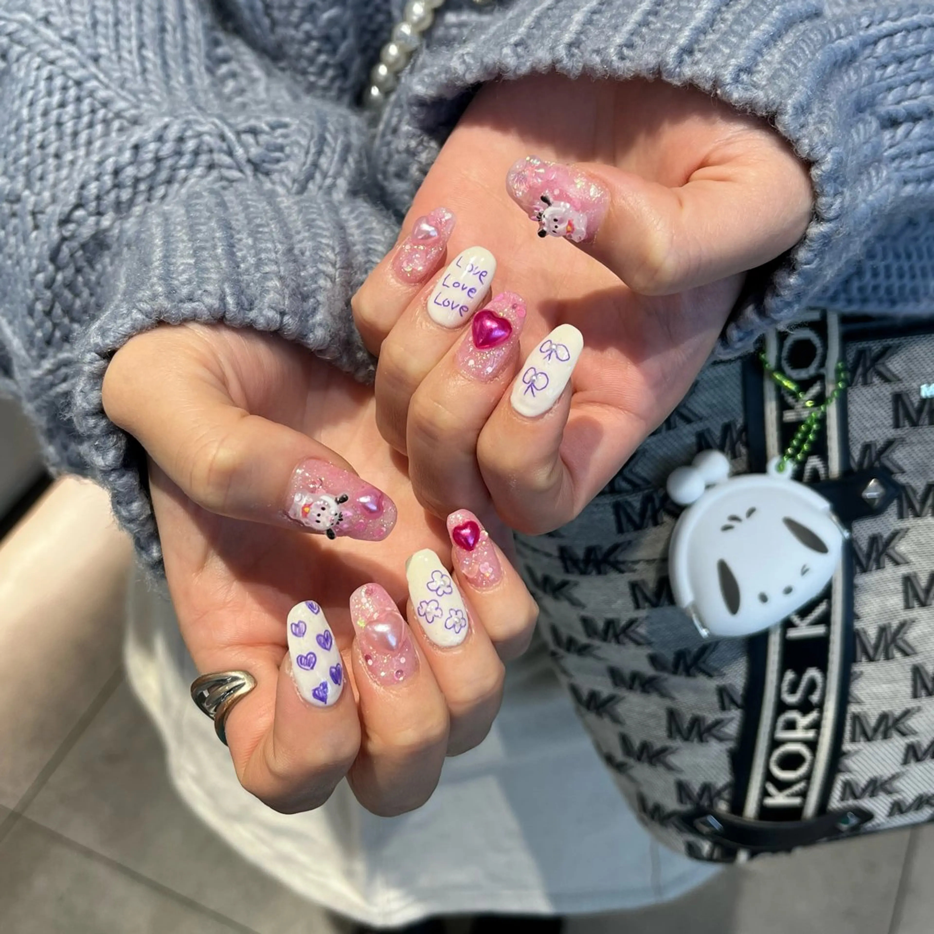 ネイル ハンドネイル メンズパーマ/ メッシュ📍ユリのヘアスタイル