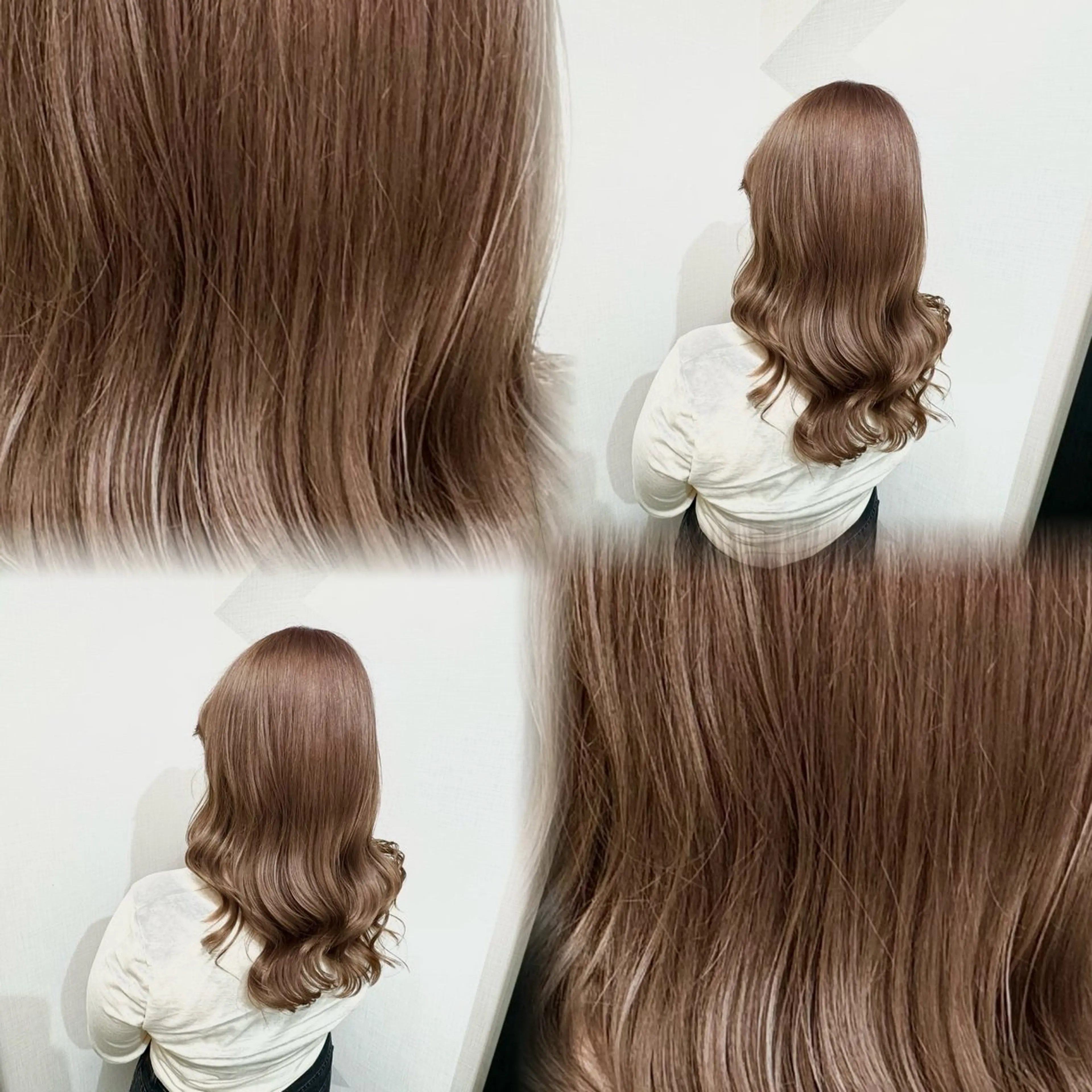 セミロング カラー ヘアカラー トリートメント 髙橋 李里亜のヘアスタイル
