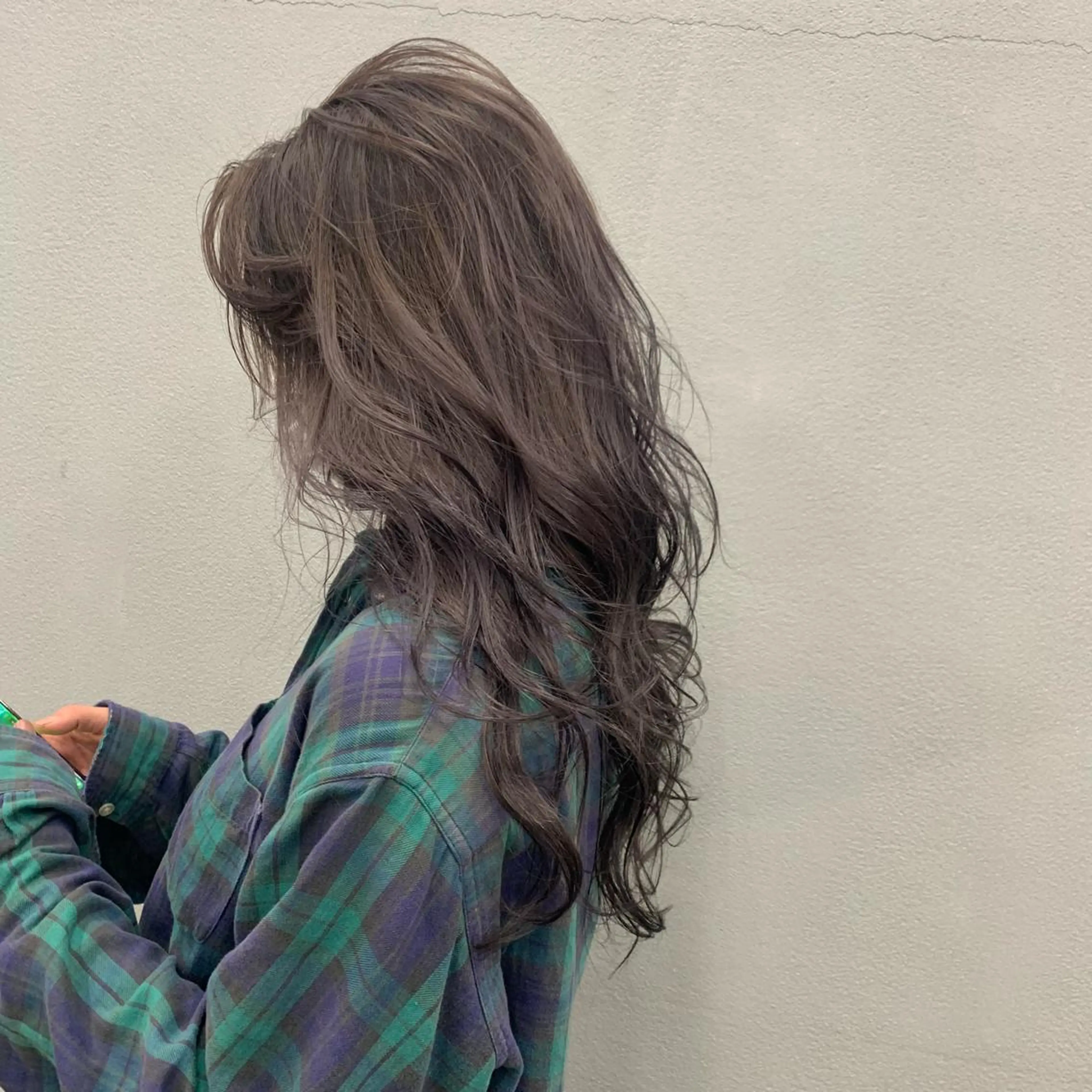 ロング カラー グレージュ バイオレットカラー バイオレットグレージュ N/デザインカラー 🌿ナギのヘアスタイル