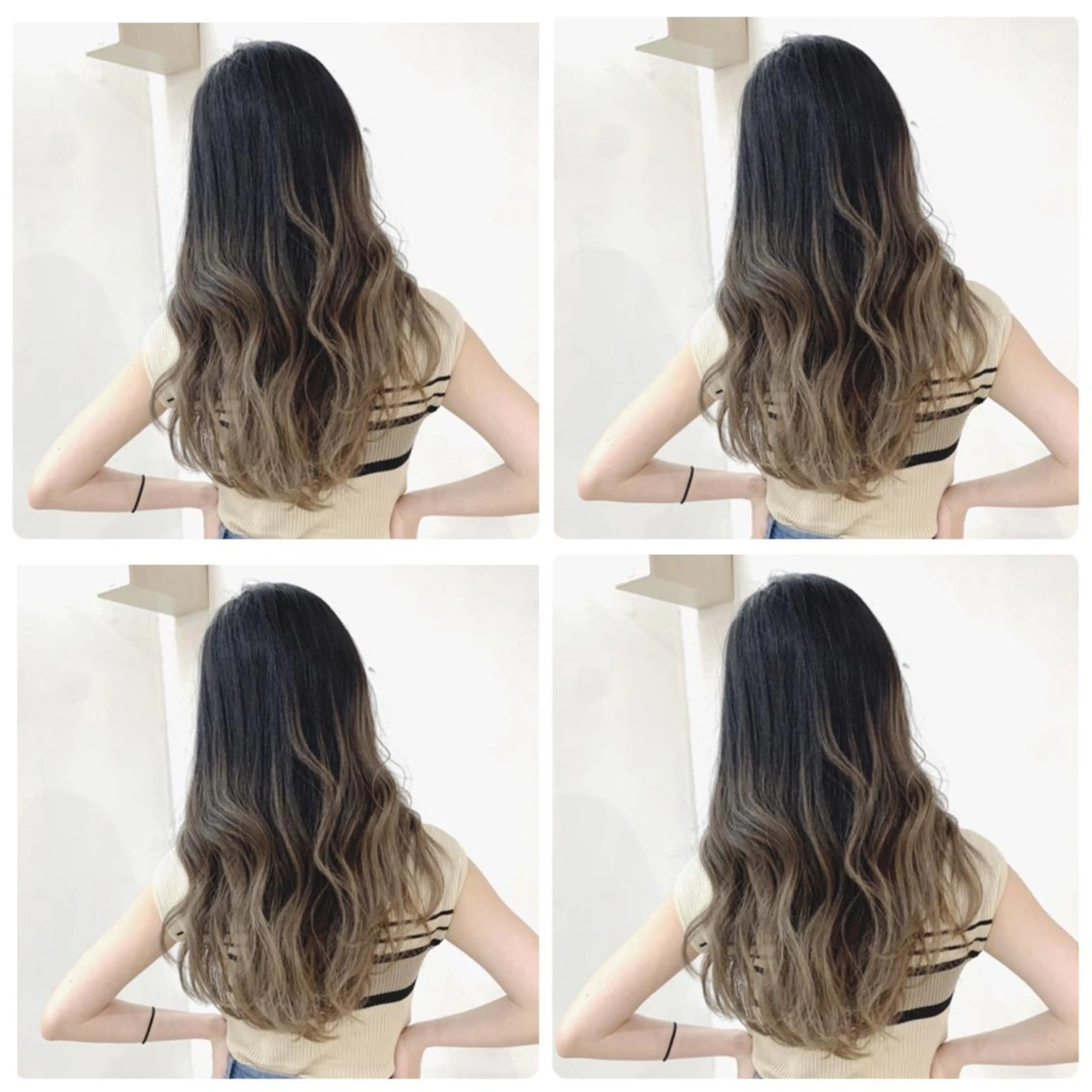 ロング カラー 京都烏丸ショート カット秋山のヘアスタイル